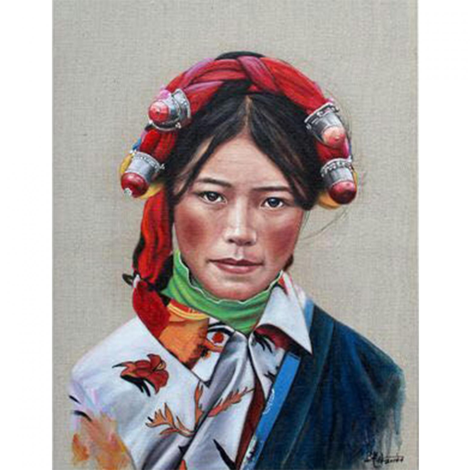 王集林國畫作品《【民族魂系列三】作者王集林》