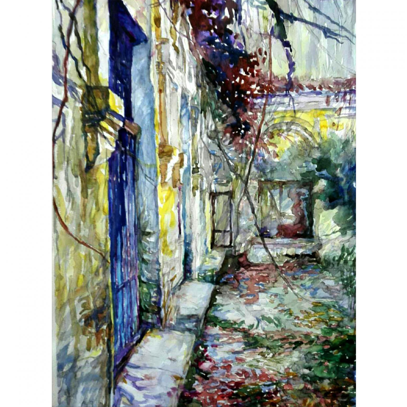 王積強油畫作品《【秋憶】作者王積強》