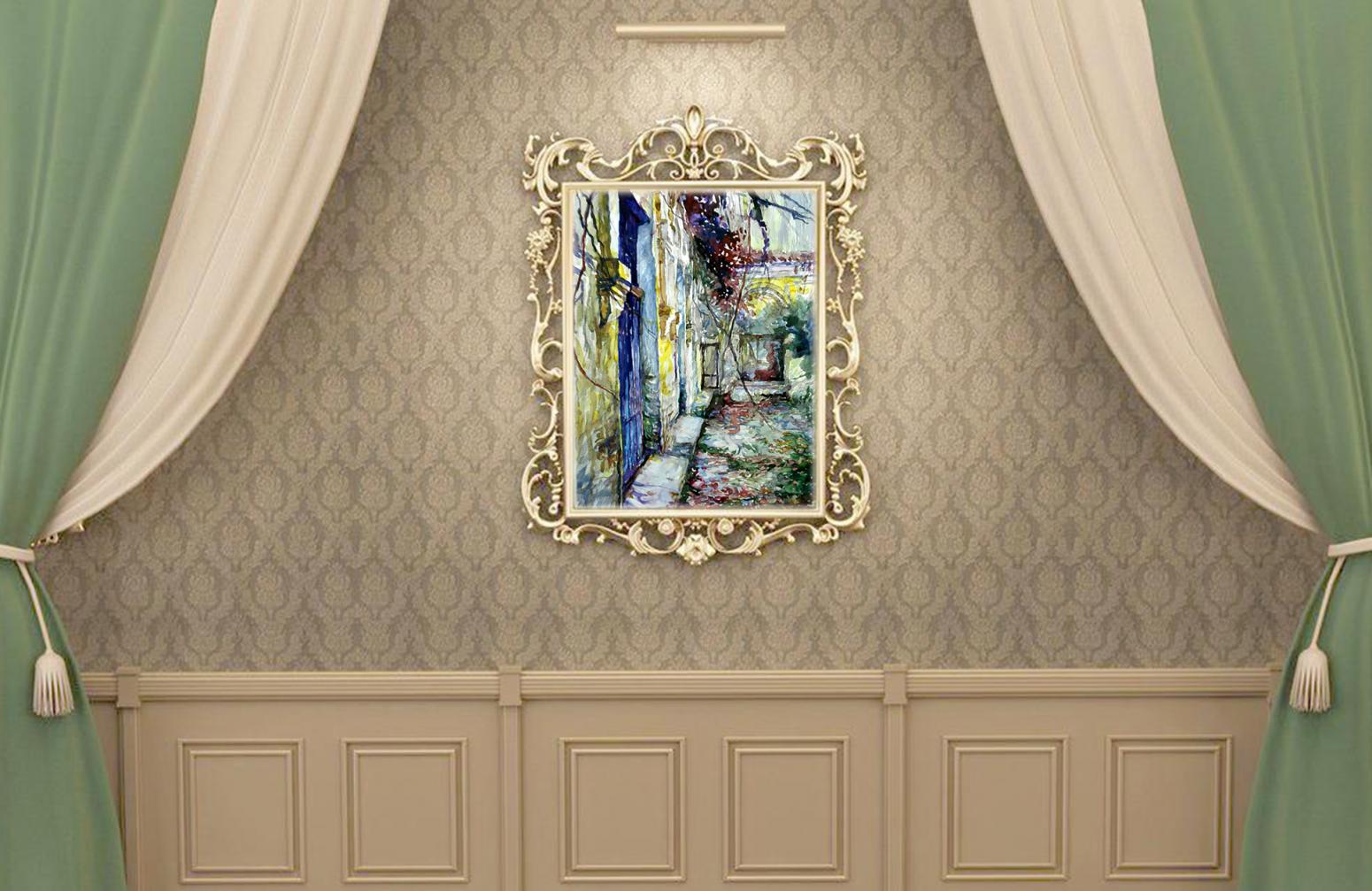 王積強油畫作品《【秋憶】作者王積強》【圖1】