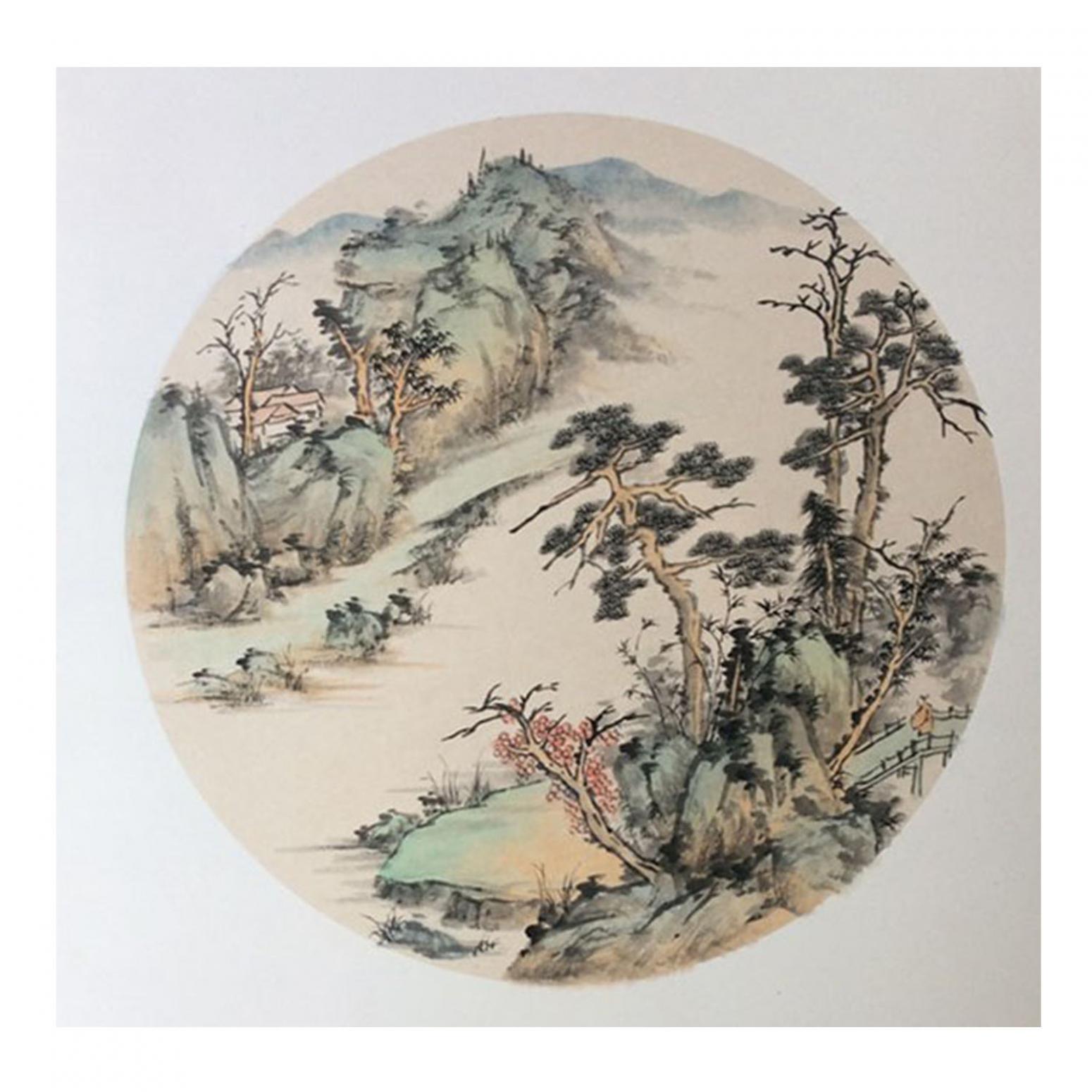 聞超國畫作品《【山水1】作者聞超》