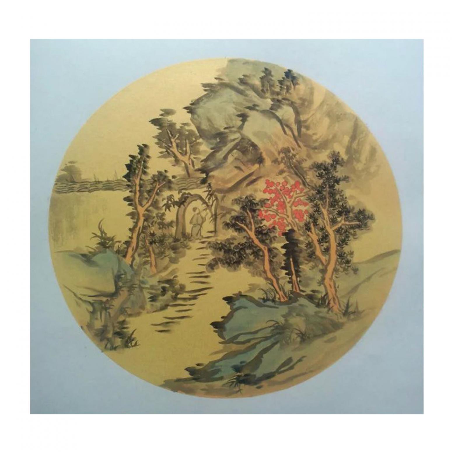 聞超國畫作品《【山水5】作者聞超》