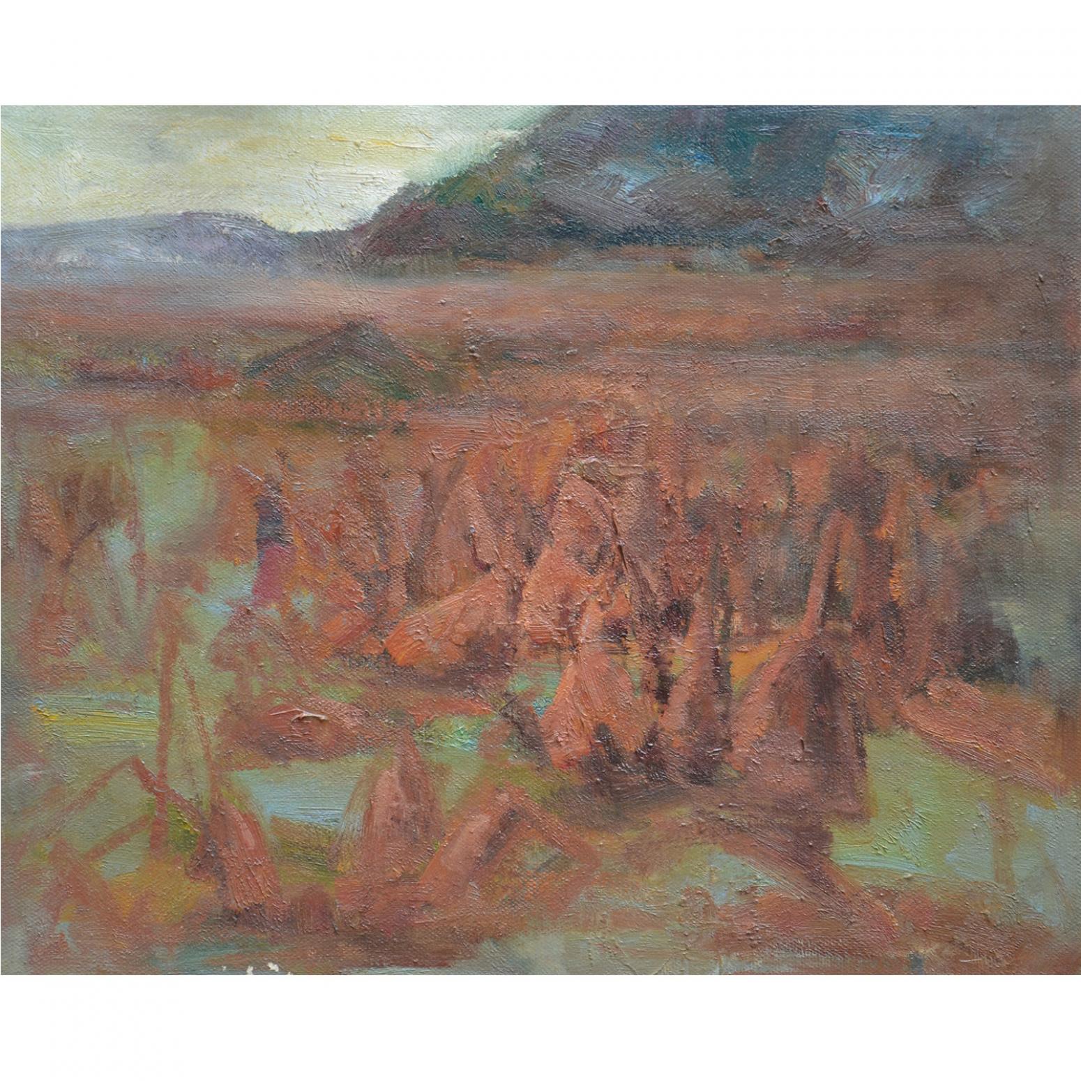 胡靜油畫作品《【暖風(fēng)一】作者胡靜》