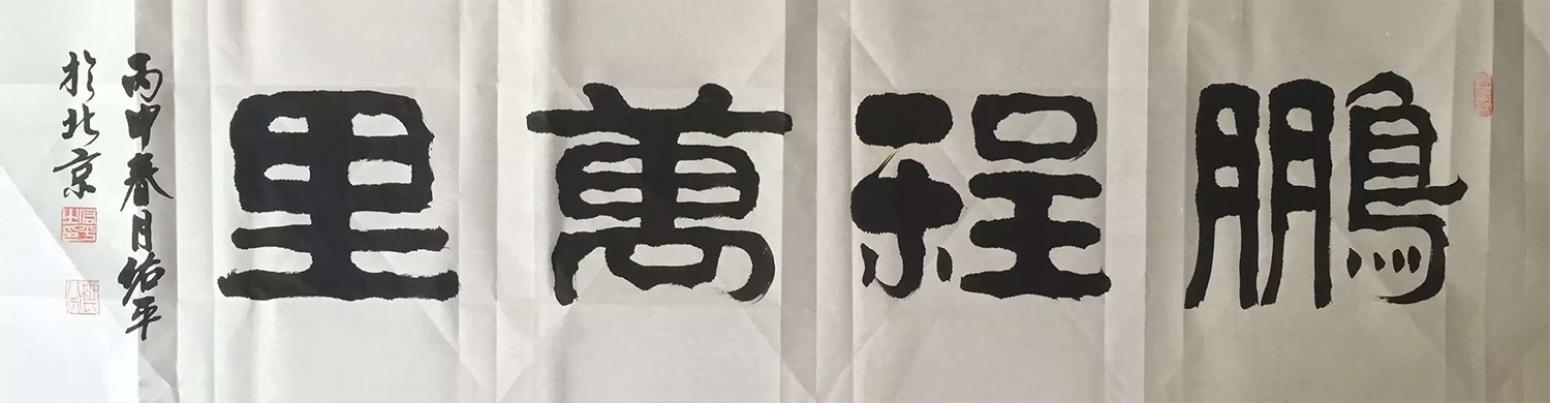柳佑平書法作品《【鵬程萬(wàn)里】作者柳佑平》【圖0】