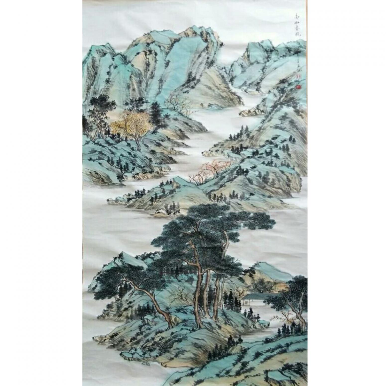 陳亞龍國(guó)畫(huà)作品《【山水1】作者陳亞龍》