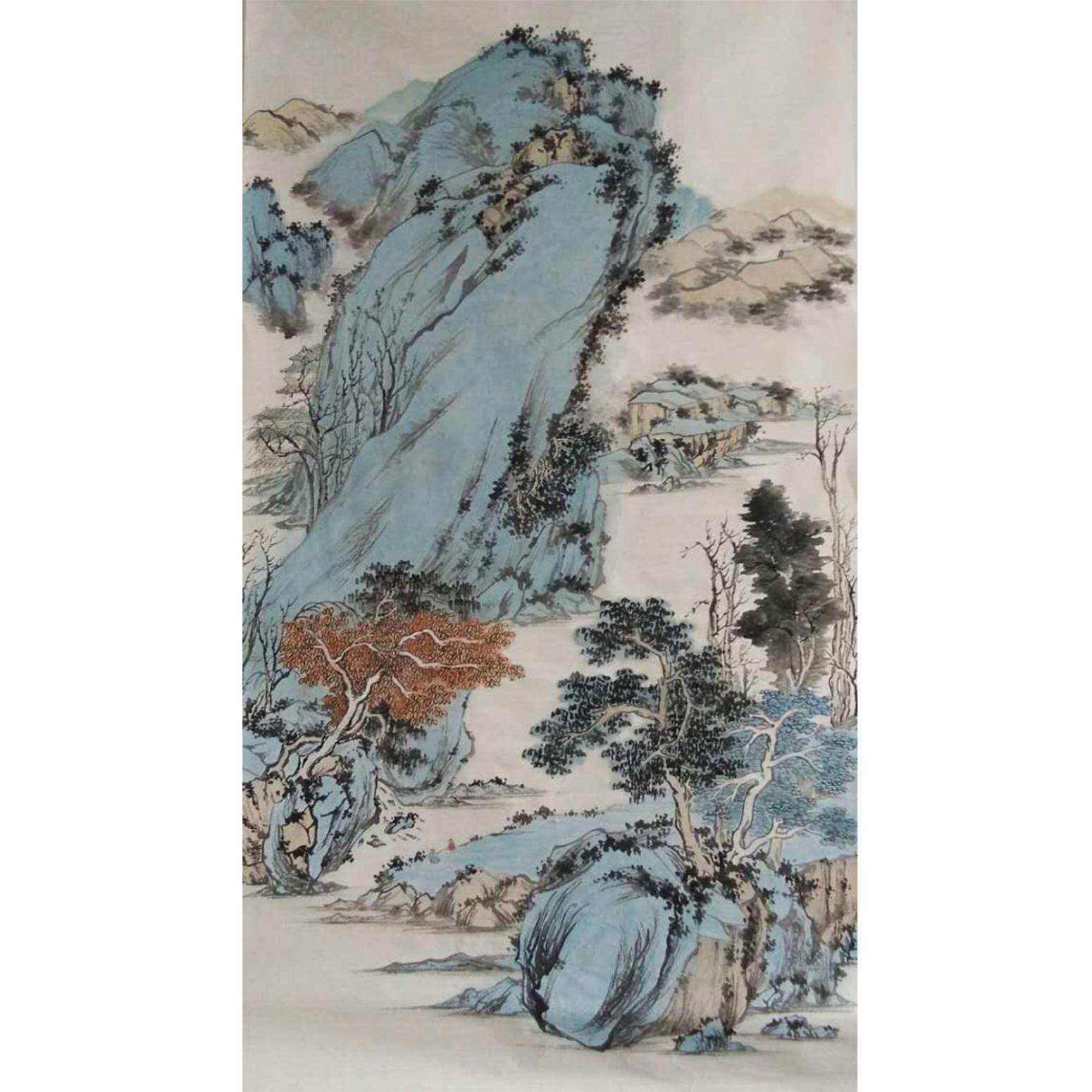 陳亞龍國畫作品《【山水4】作者陳亞龍》