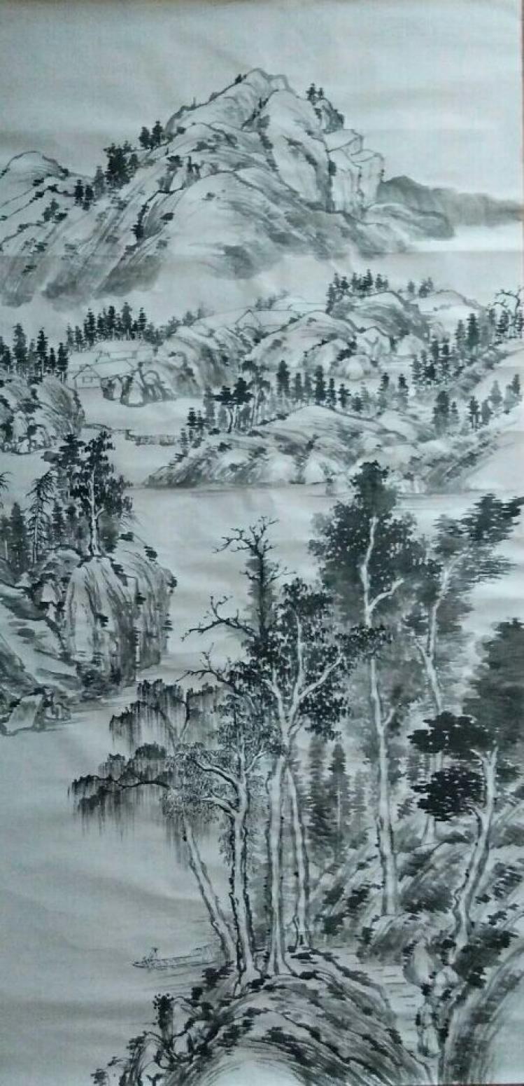 陳亞龍國畫作品《【山水8】作者陳亞龍》【圖0】
