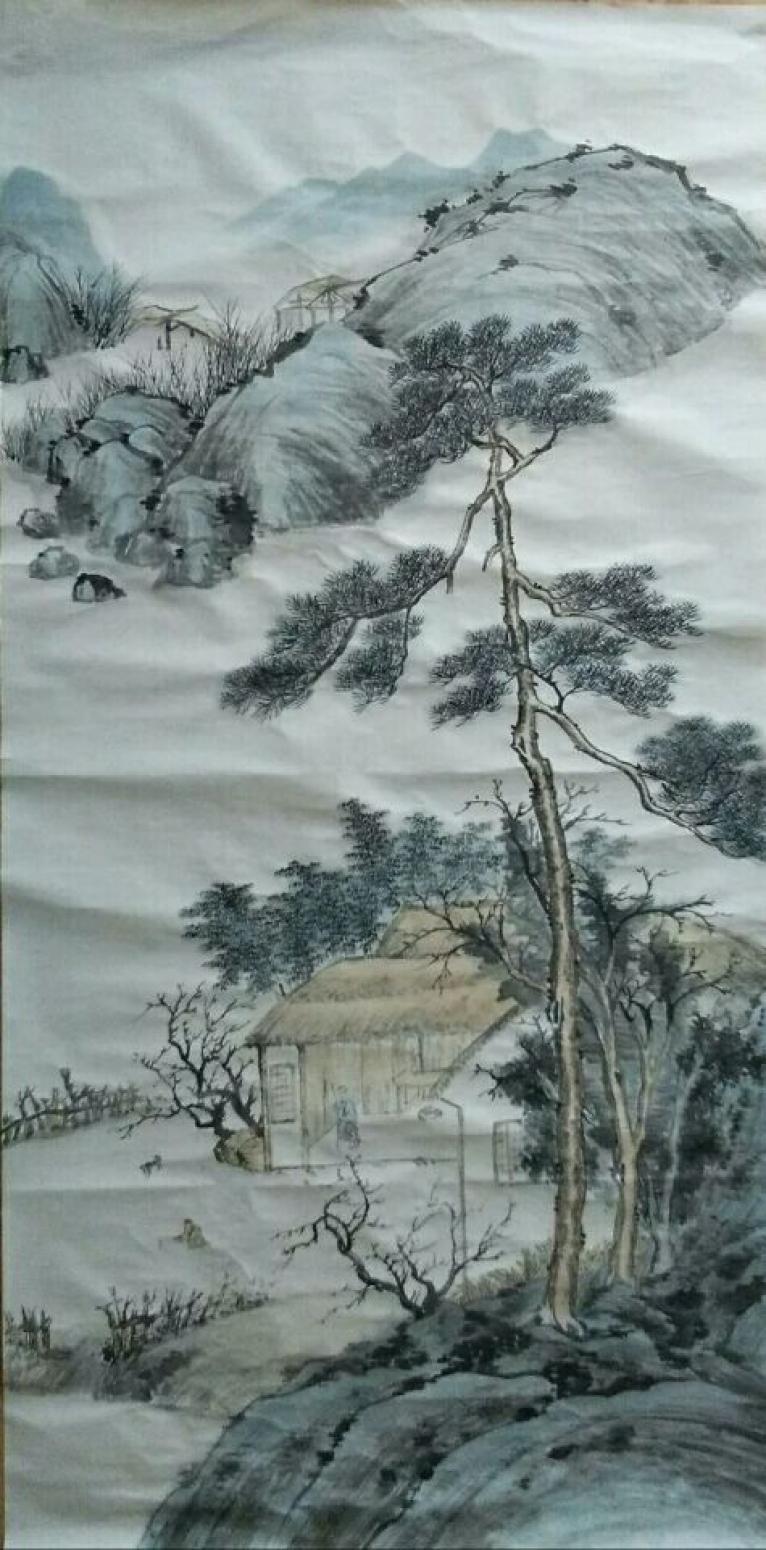陳亞龍國(guó)畫(huà)作品《【山水9】作者陳亞龍》【圖0】