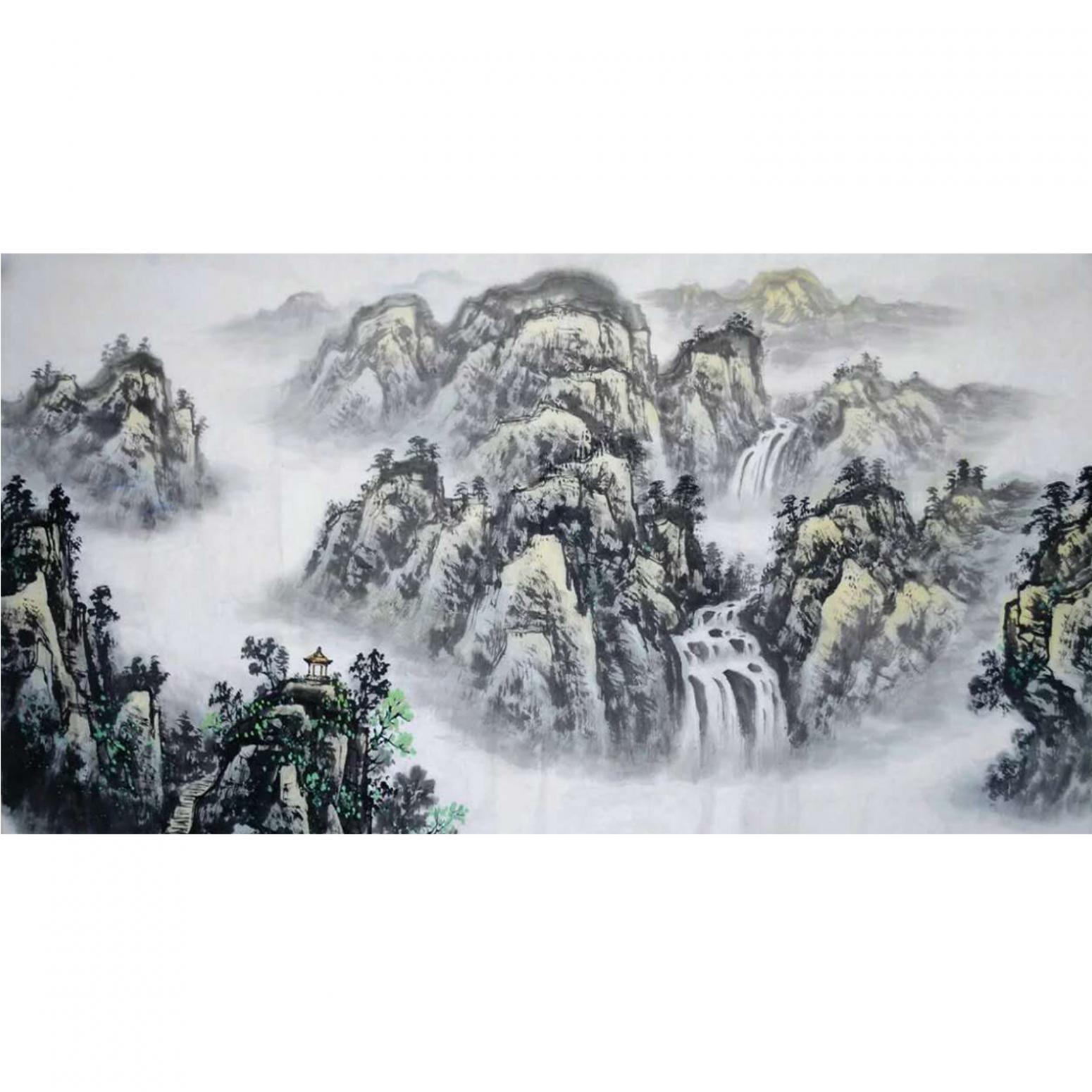 劉恒勝國畫作品《【山水2】作者劉恒勝》