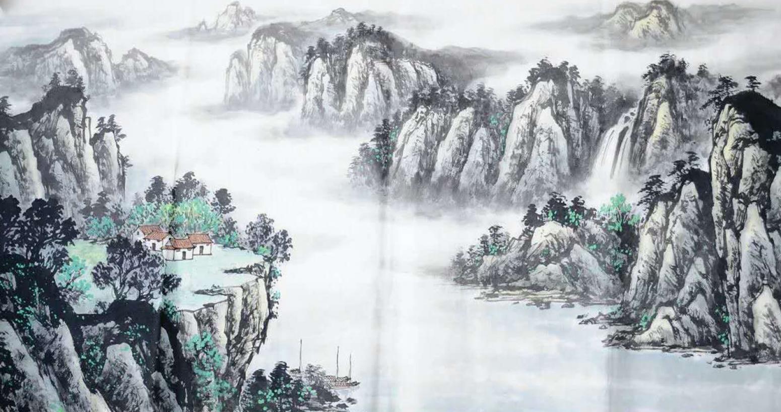 劉恒勝國畫作品《【山水3】作者劉恒勝》【圖0】