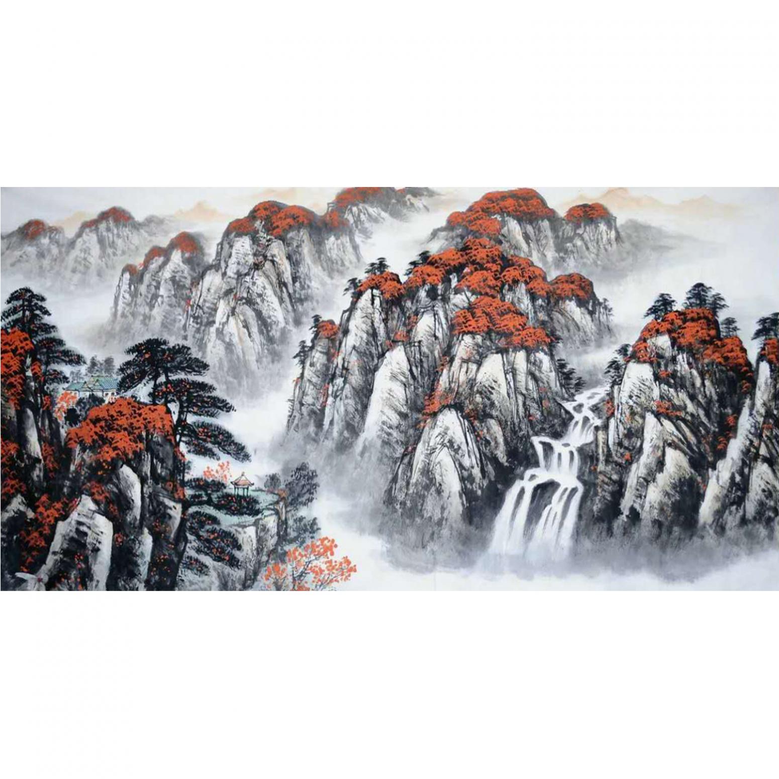 劉恒勝國畫作品《【山水6】作者劉恒勝》