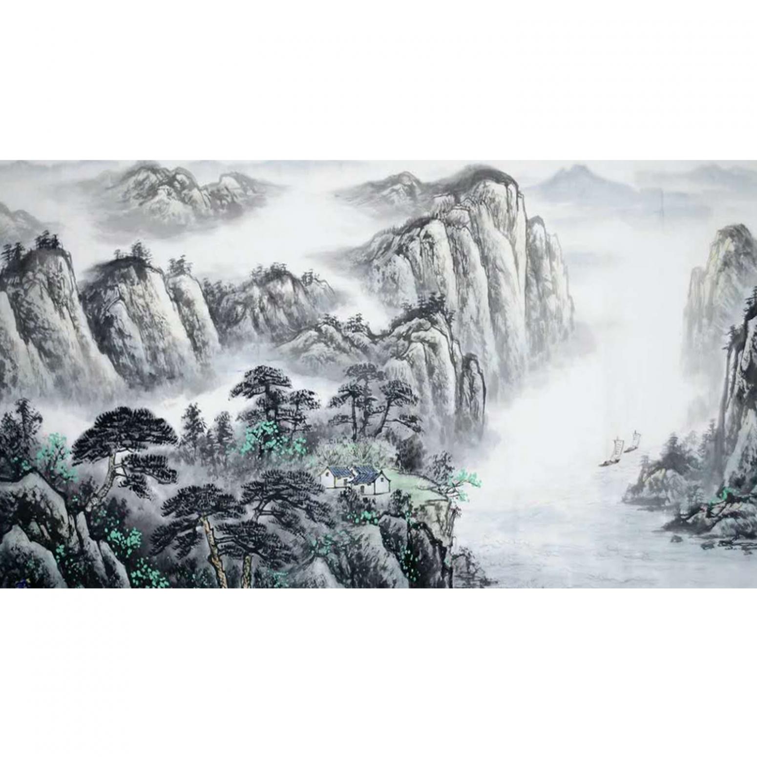 劉恒勝國(guó)畫作品《【山水9】作者劉恒勝》