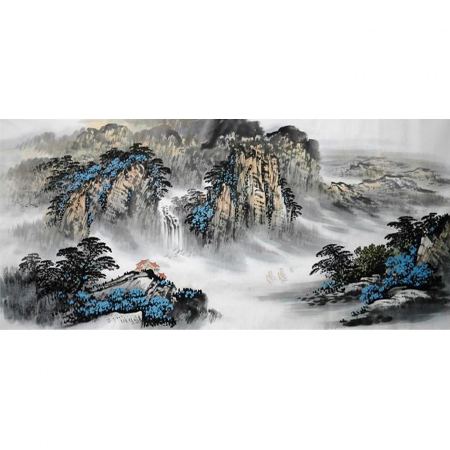 劉恒勝國畫作品《【山水13】作者劉恒勝》