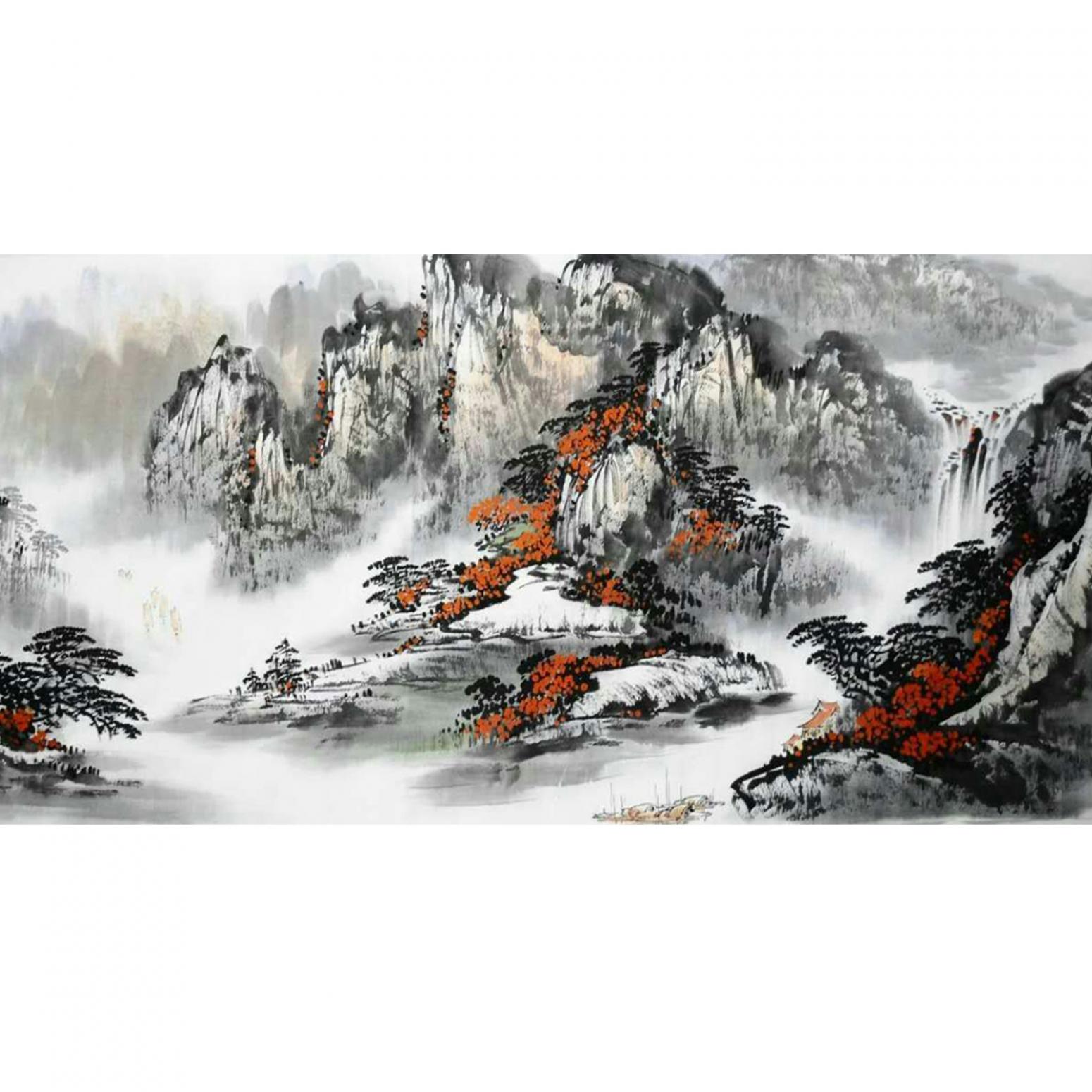 劉恒勝國畫作品《【山水14】作者劉恒勝》