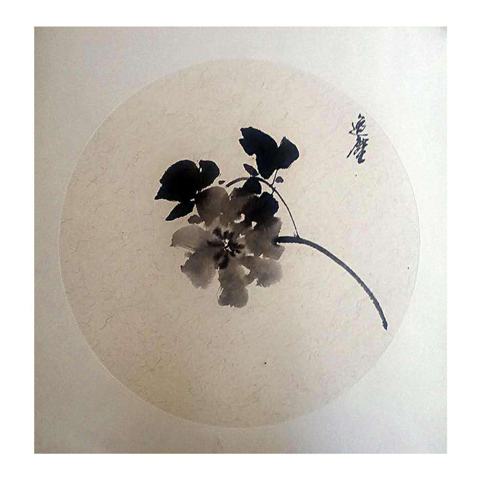 高勇利國(guó)畫(huà)作品《【靜葉】作者高勇利》