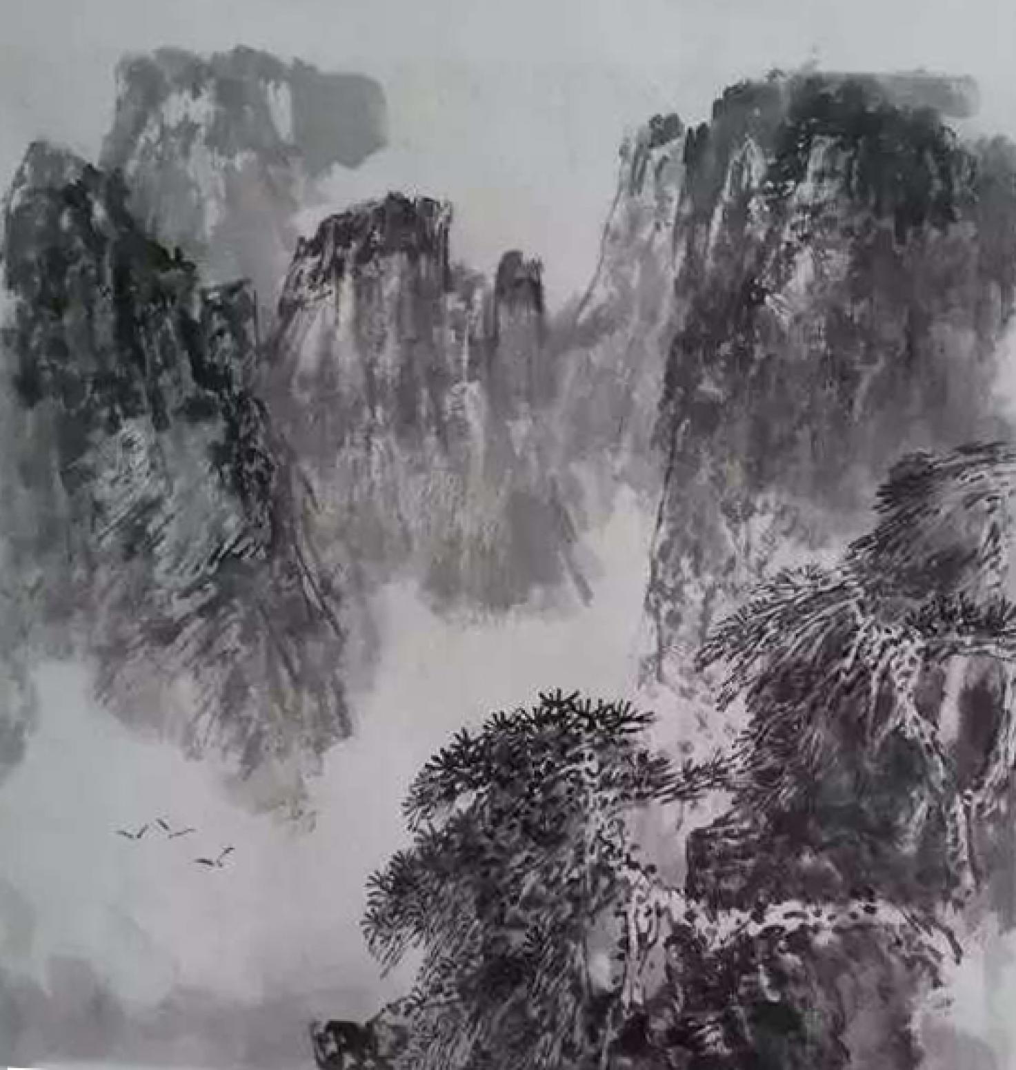范云平國畫作品《【山水1】作者范云平》【圖0】