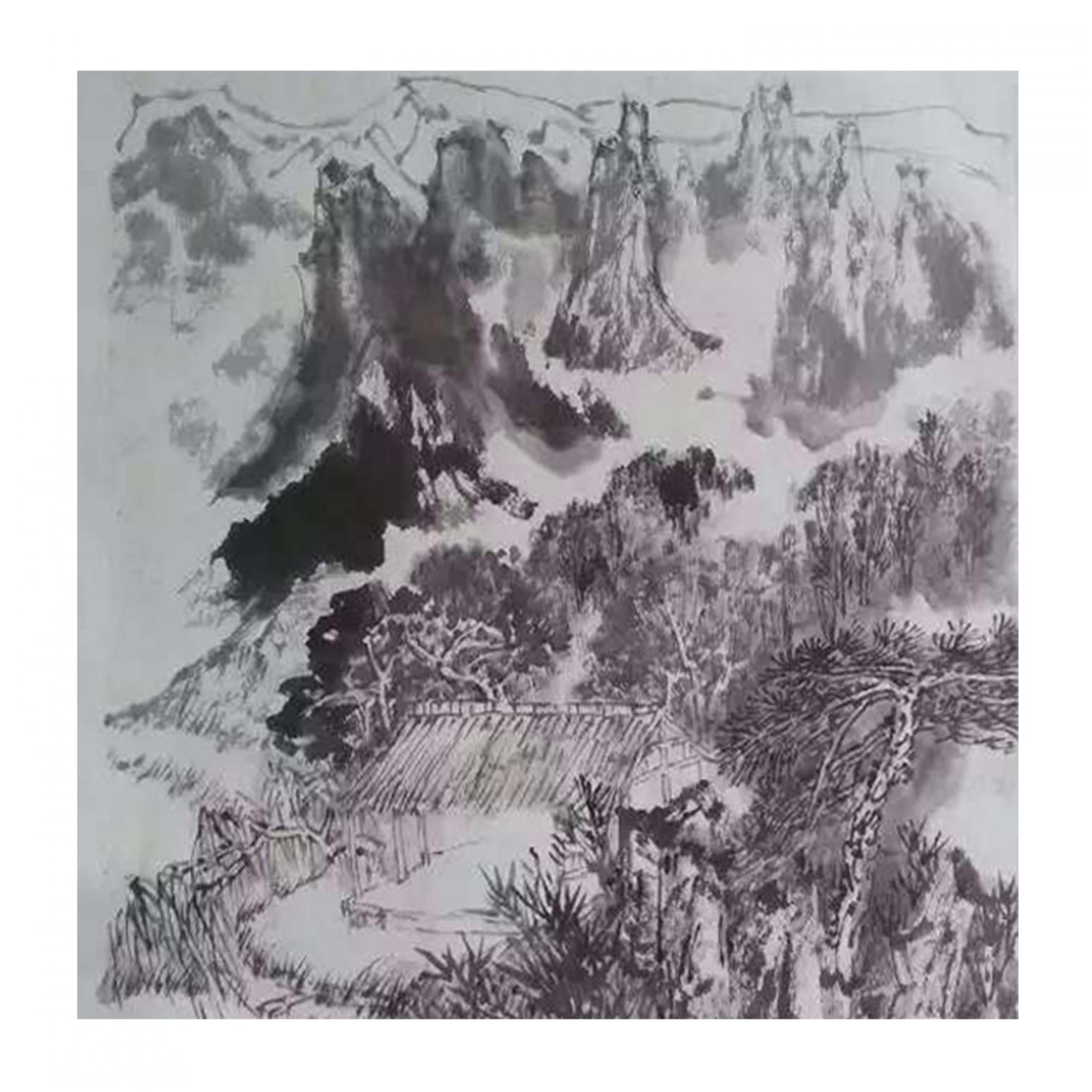 范云平國畫作品《【山水2】作者范云平》