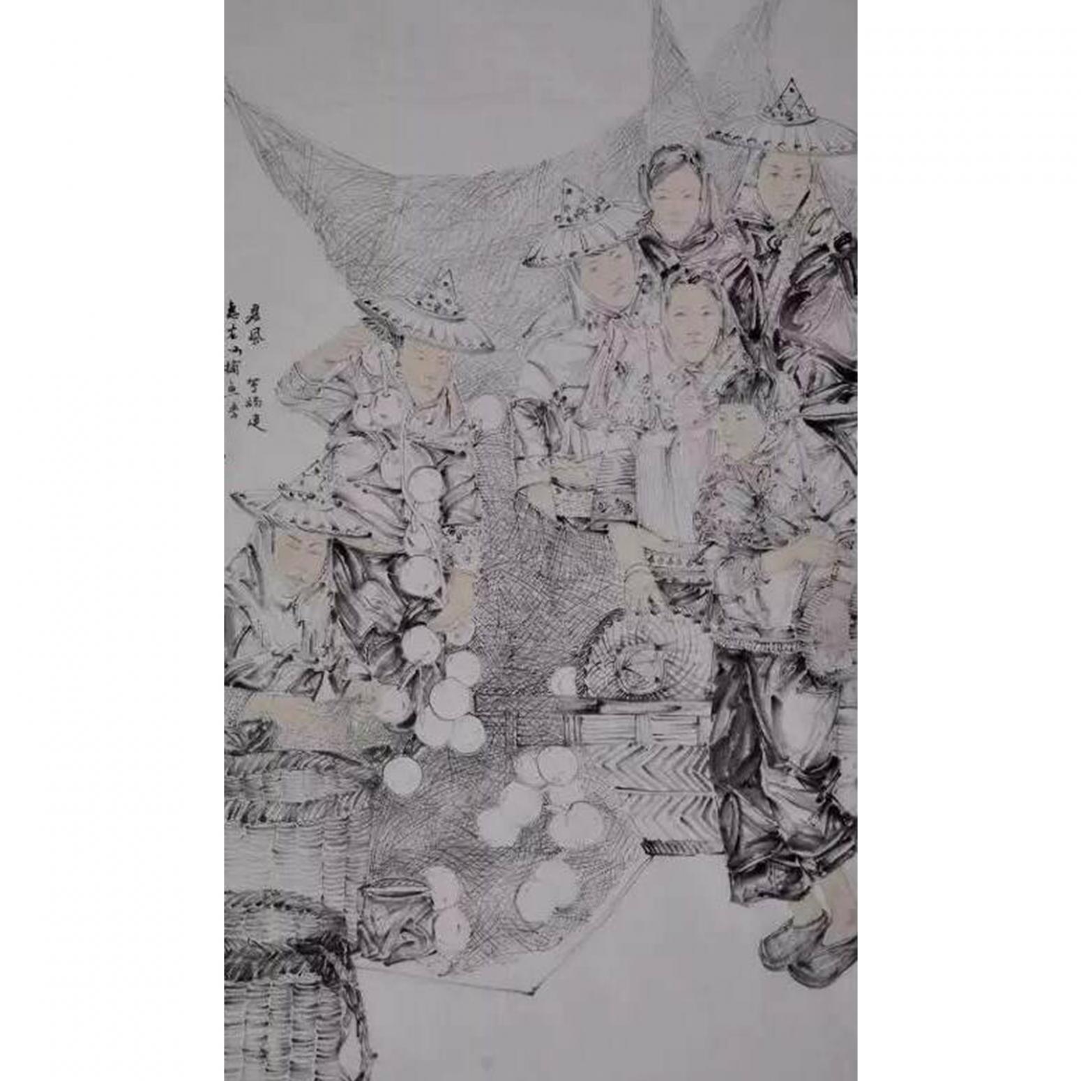 范云平國畫作品《【人物6】作者范云平》