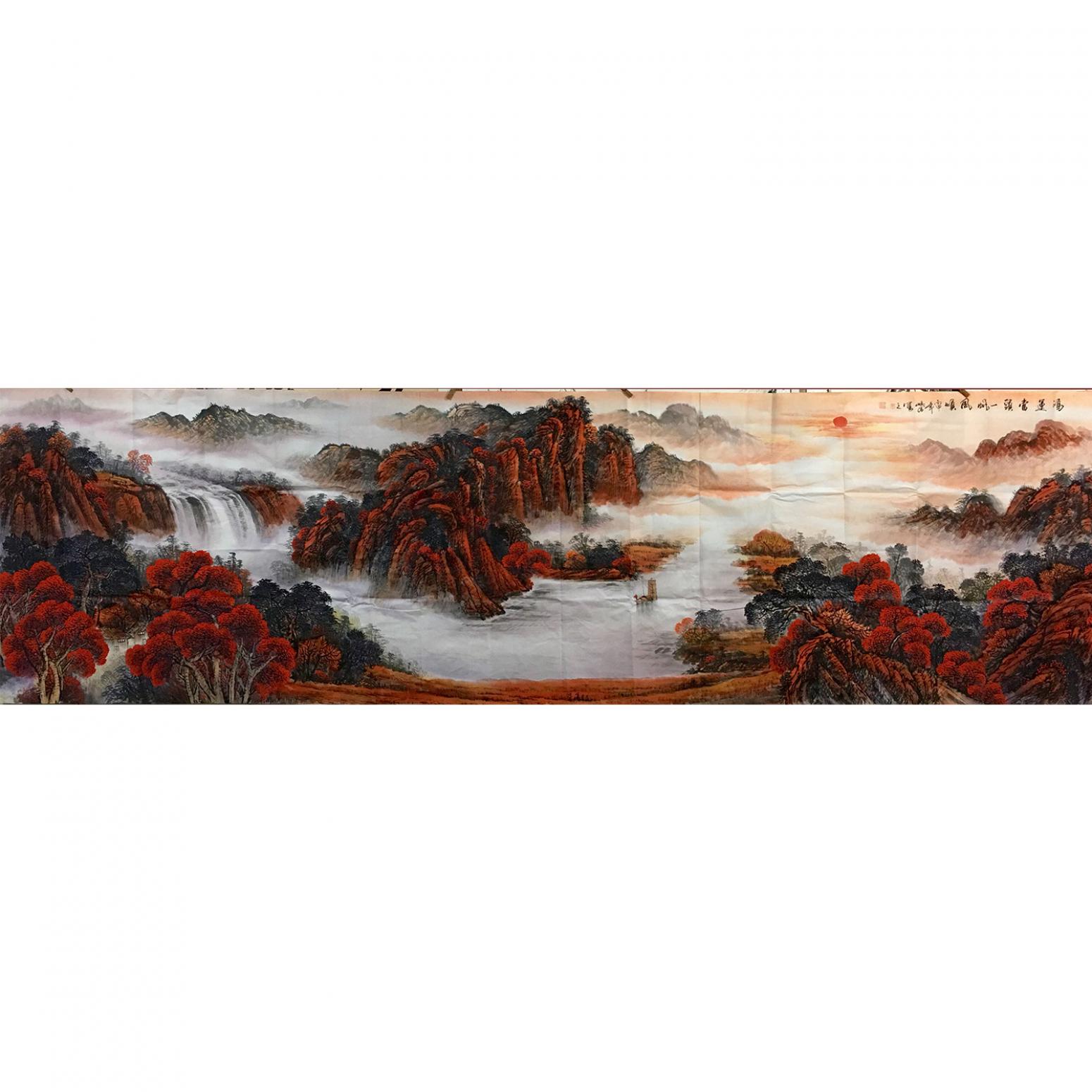姜進清國畫作品《【鴻運當頭】作者姜進清》