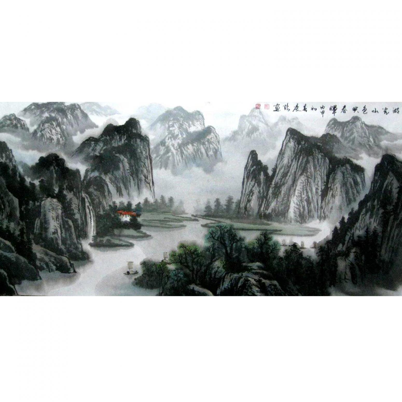 趙振科國(guó)畫(huà)作品《【山水3】作者趙振科》