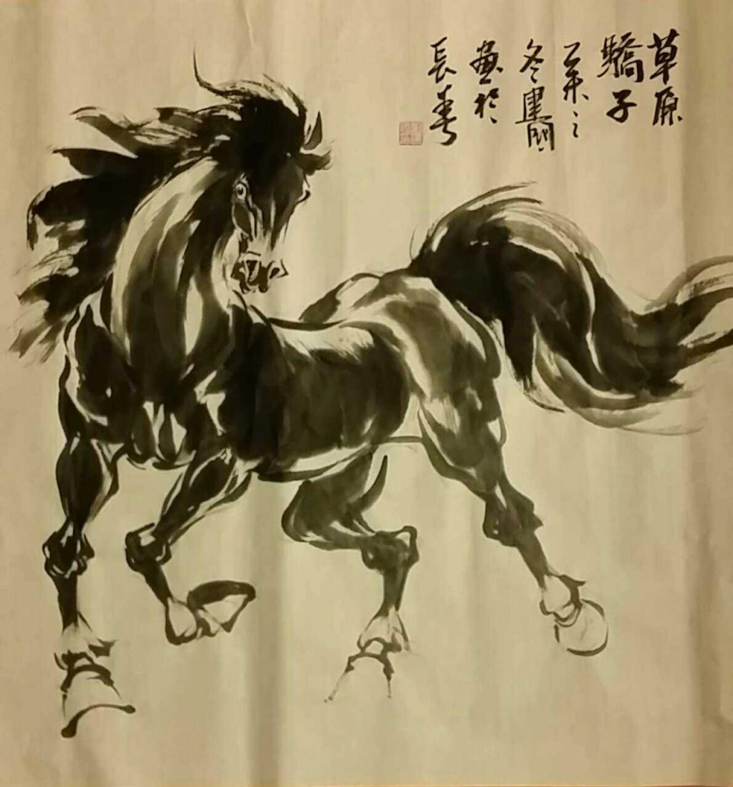 劉建國國畫作品《【草原驕子】作者劉建國》【圖0】