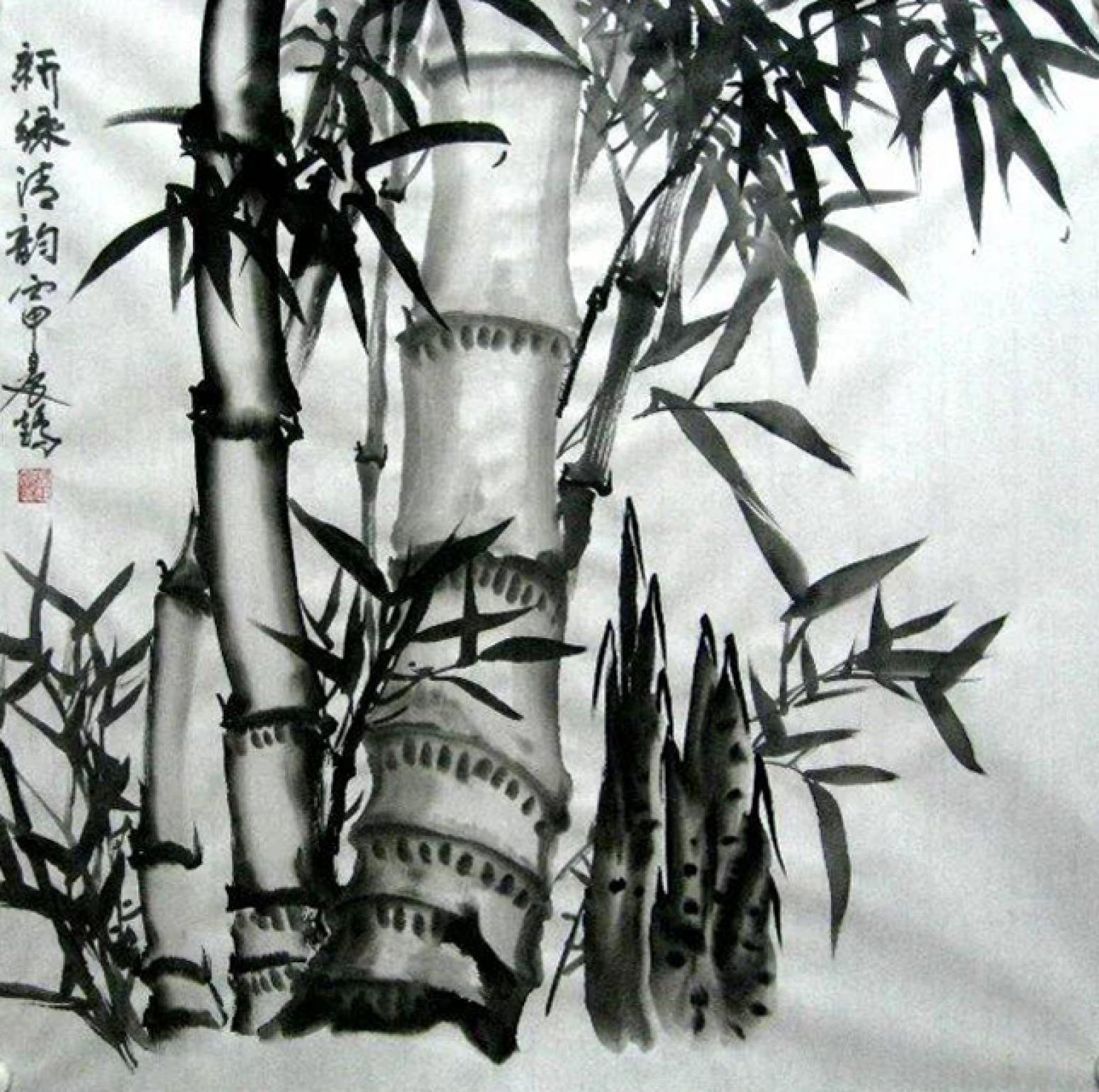 趙振科國(guó)畫作品《【茂竹】作者趙振科》【圖0】