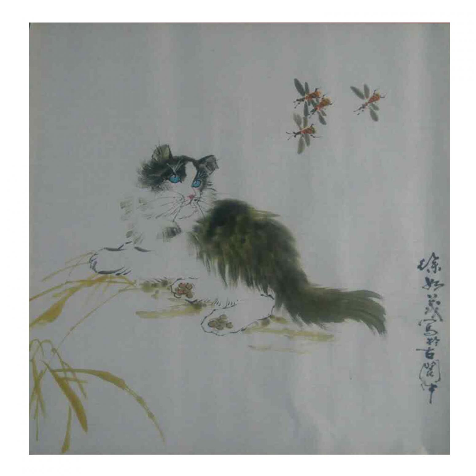 徐如茂國畫作品《【慵懶】作者徐如茂》
