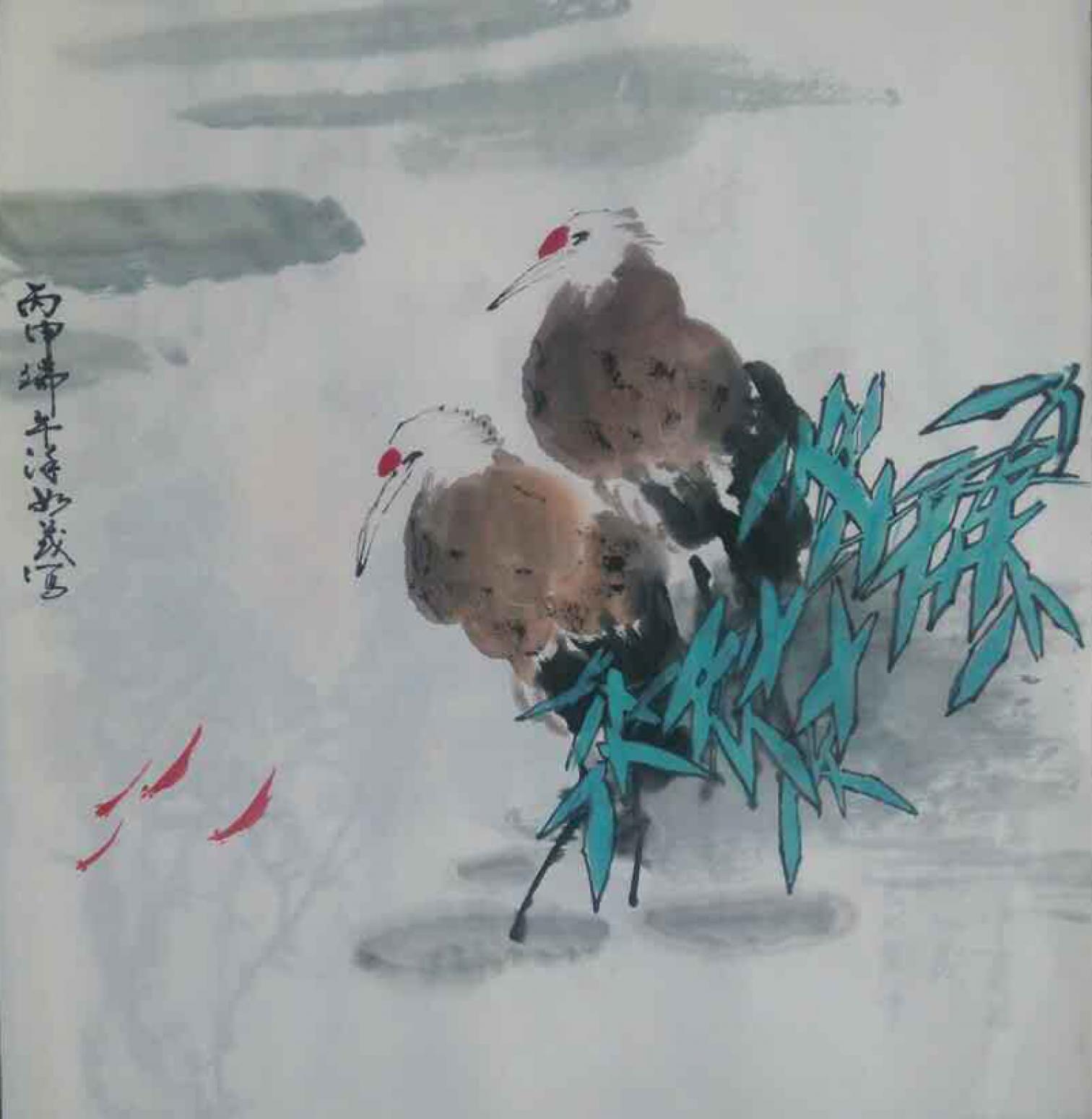 徐如茂國畫作品《【游蝦】作者徐如茂》【圖0】