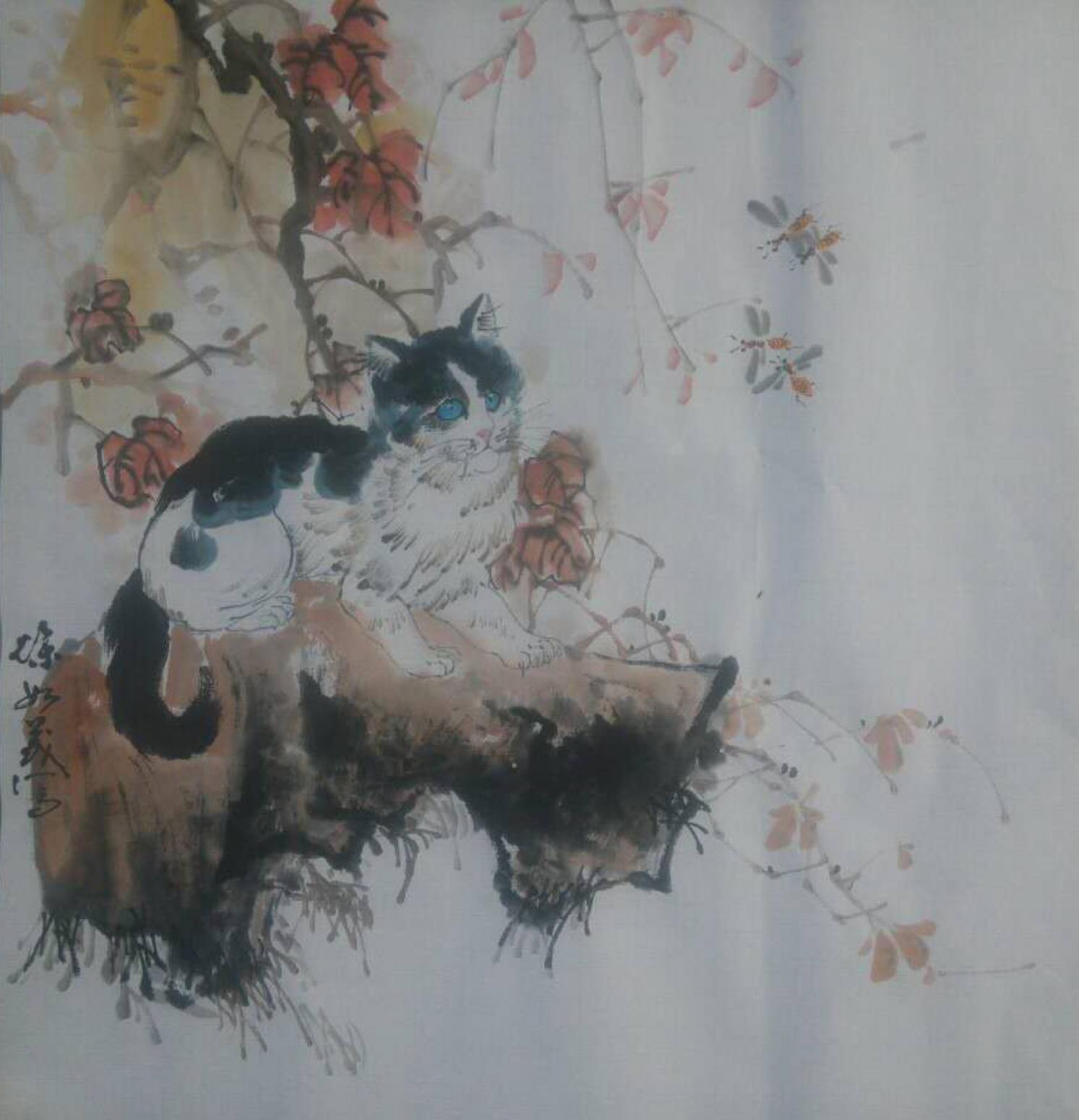 徐如茂國(guó)畫作品《【望秋石】作者徐如茂》【圖0】
