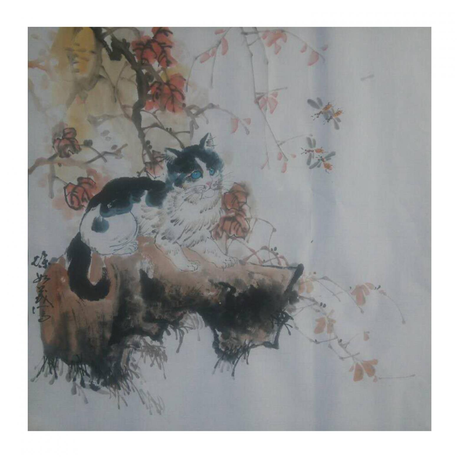 徐如茂國(guó)畫作品《【望秋石】作者徐如茂》