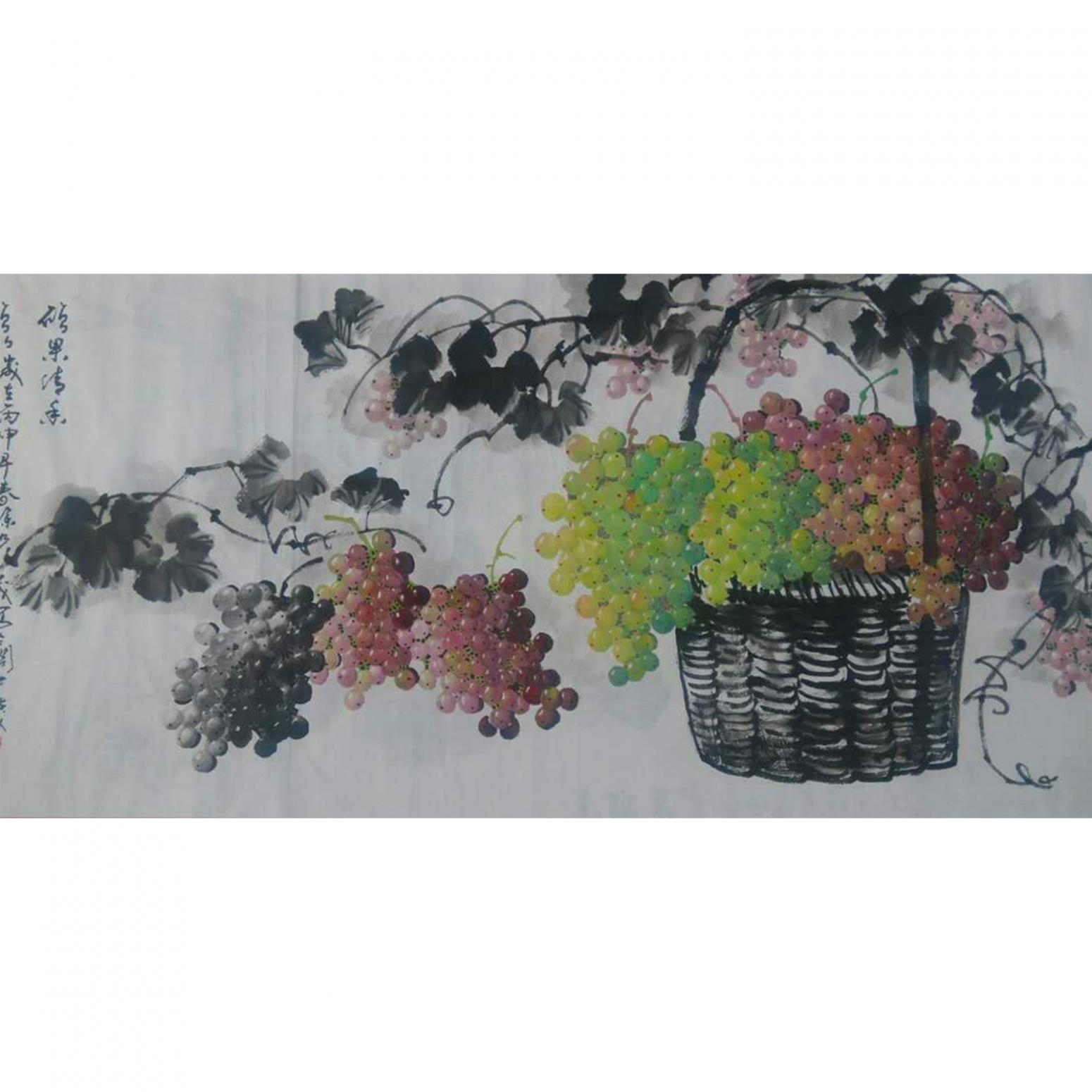 徐如茂國(guó)畫(huà)作品《【碩果迷香】作者徐如茂》