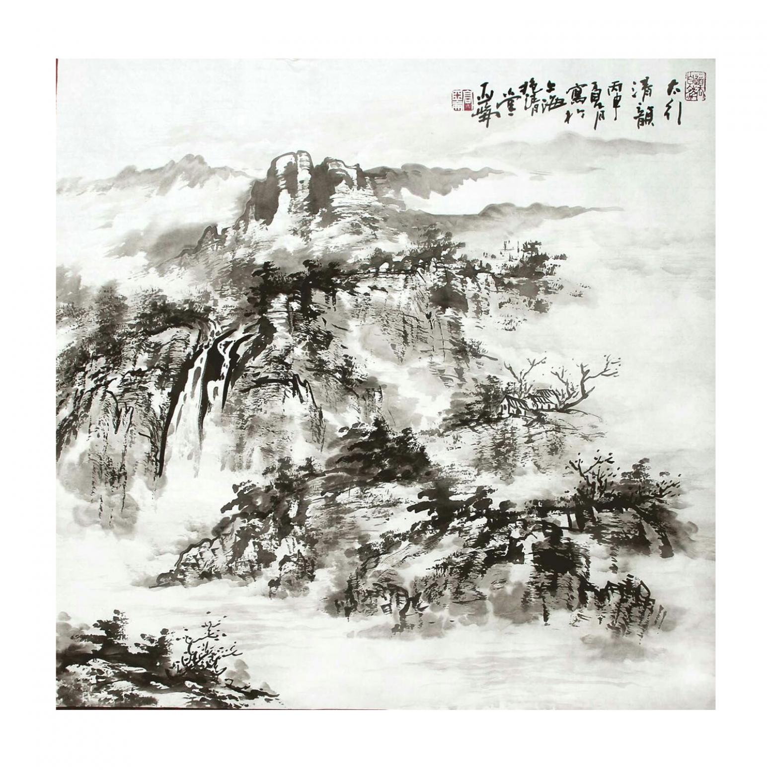 高亞侖國畫作品《【山水1】作者高亞侖》