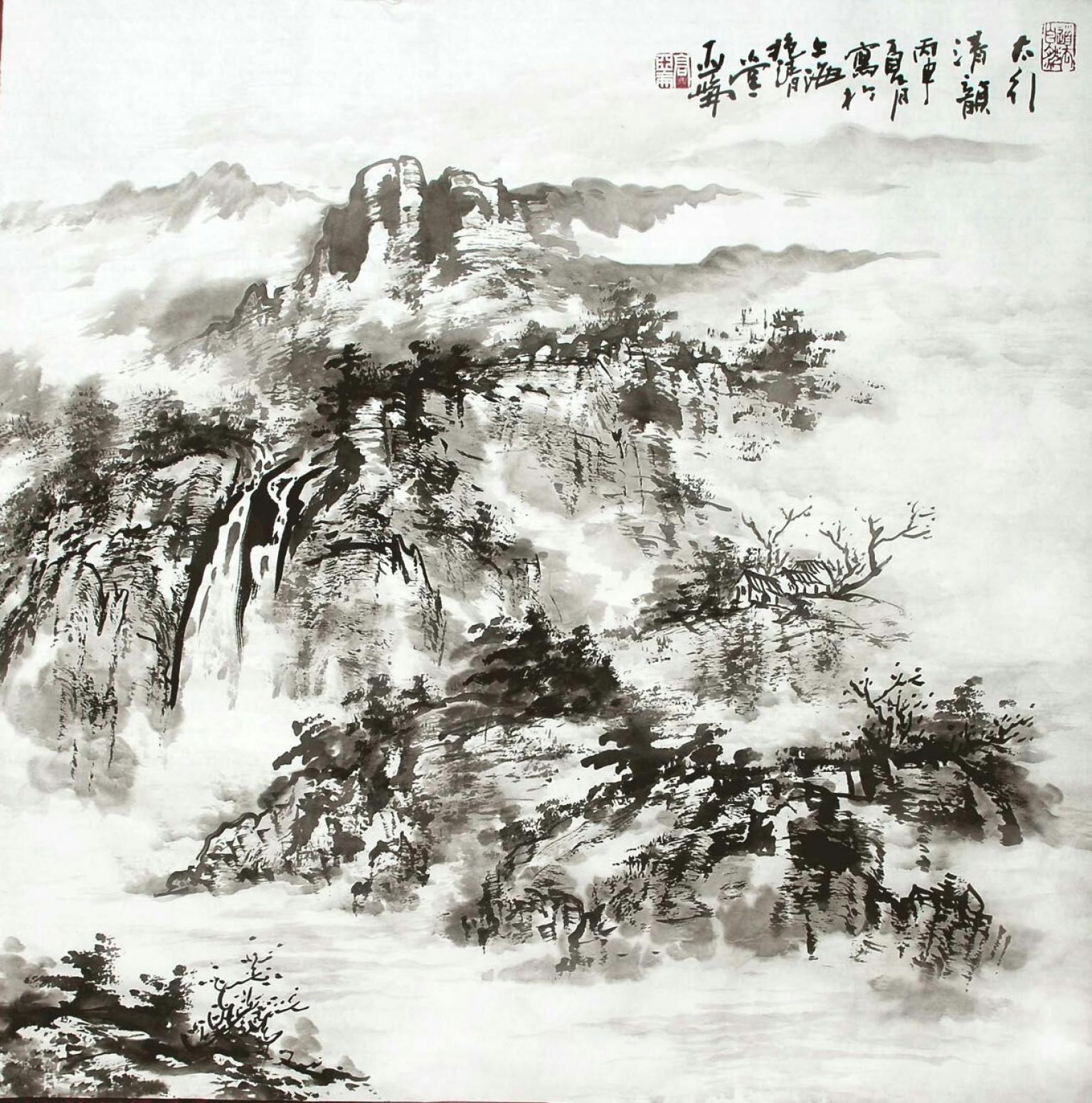 高亞侖國畫作品《【山水1】作者高亞侖》【圖0】