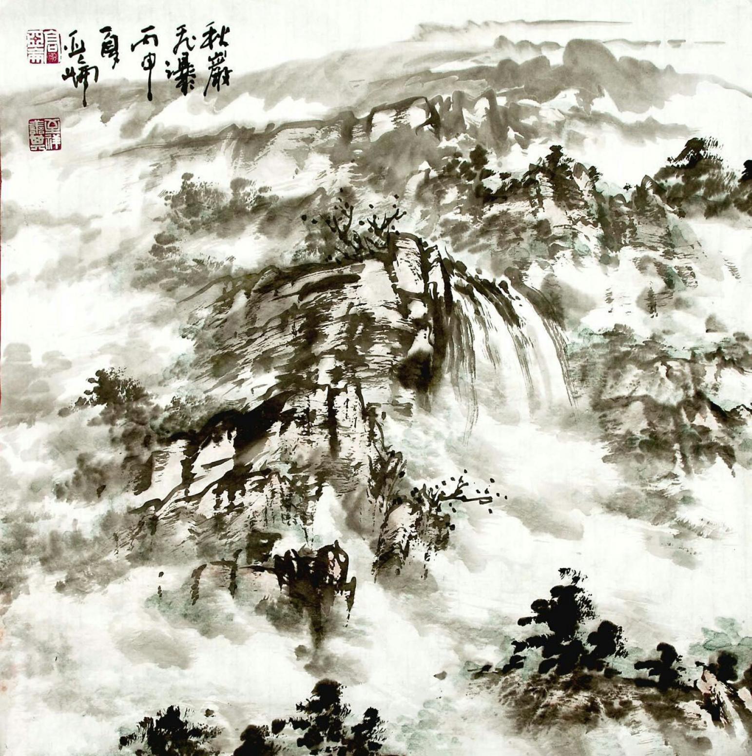 高亞侖國畫作品《【山水3】作者高亞侖》【圖0】