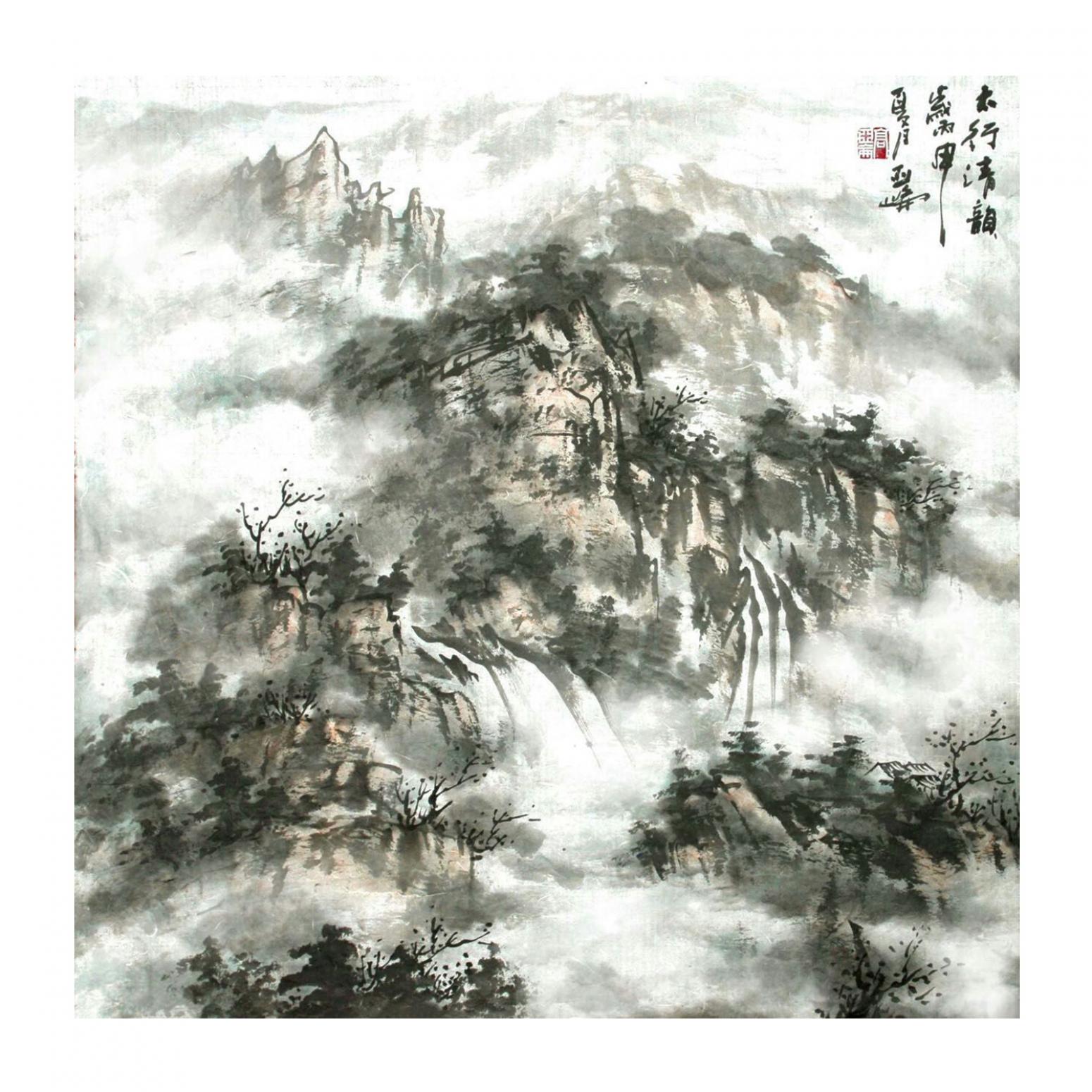高亞侖國畫作品《【山水5】作者高亞侖》