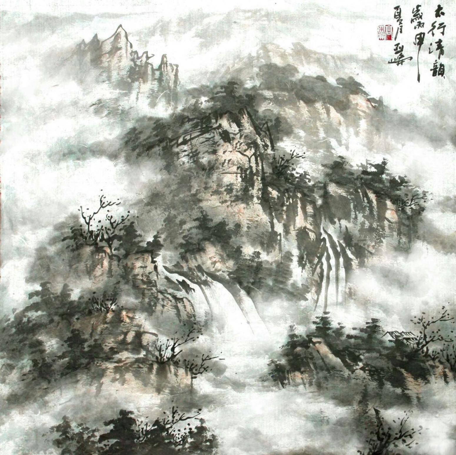 高亞侖國畫作品《【山水5】作者高亞侖》【圖0】
