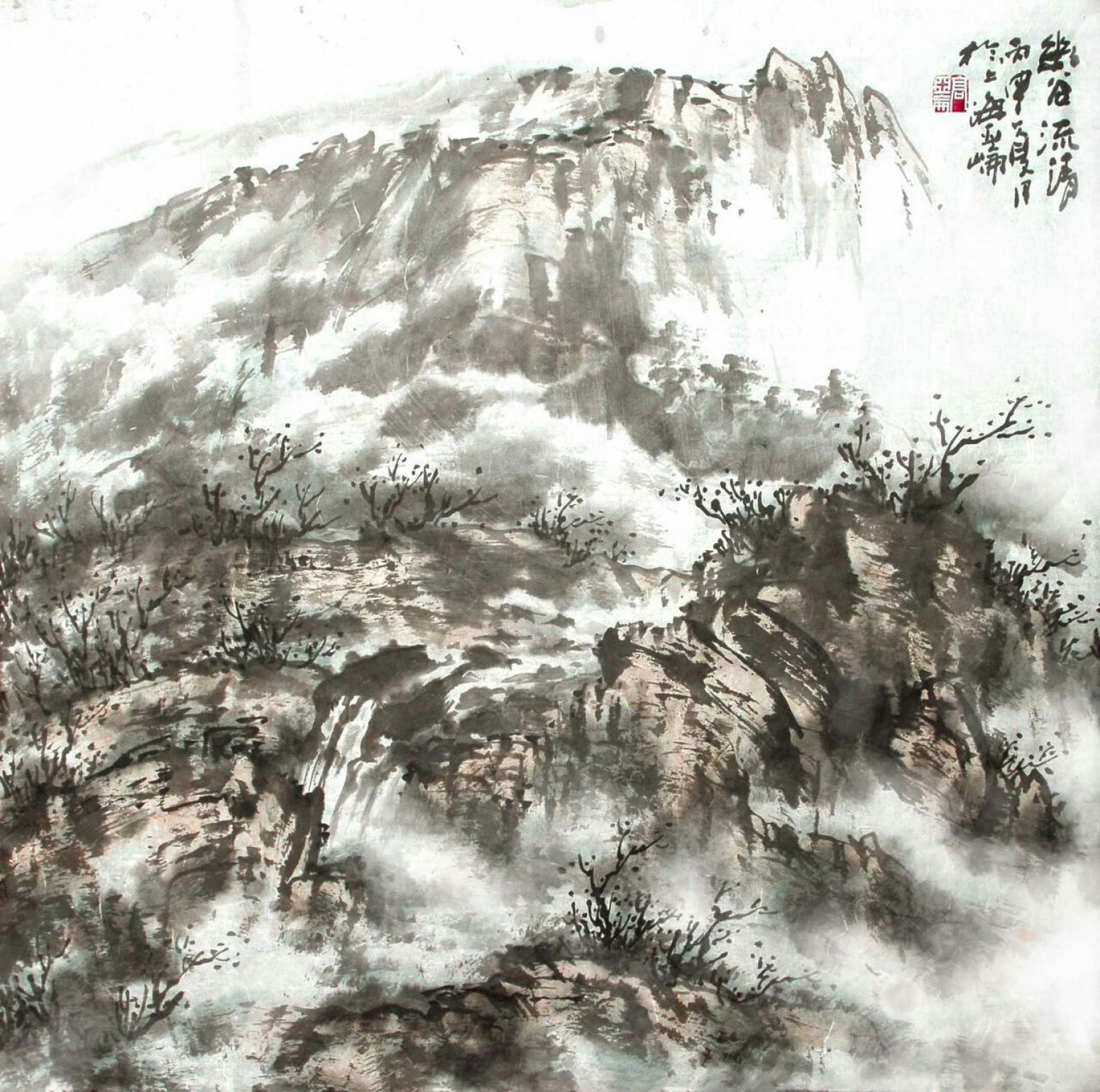 高亞侖國畫作品《【山水6】作者高亞侖》【圖0】