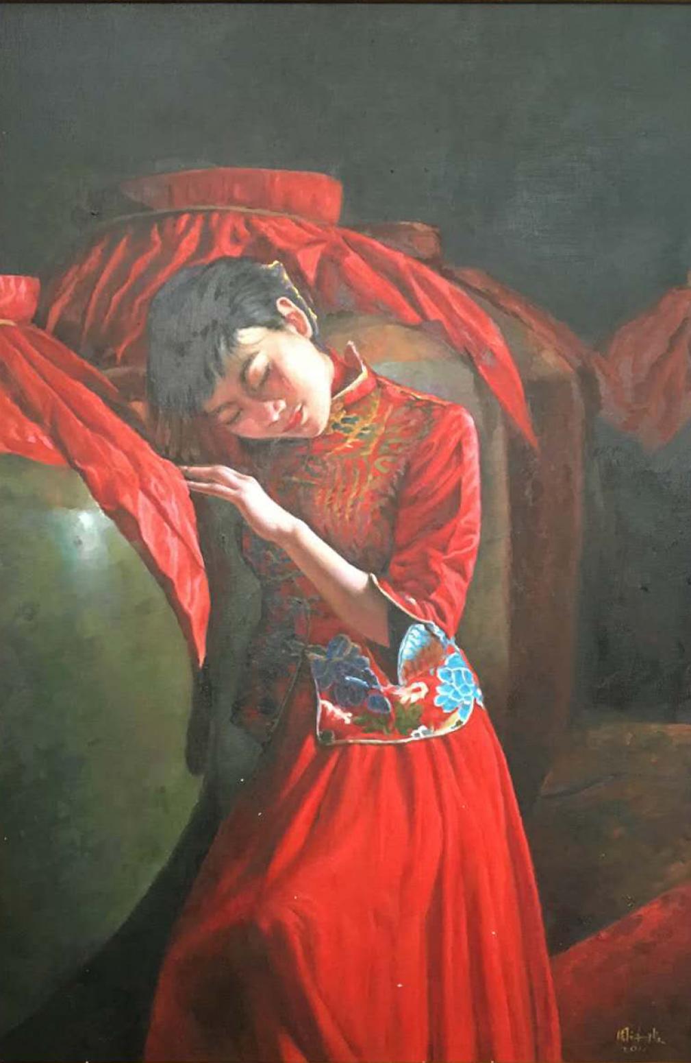 周海波國畫作品《【女兒紅】作者周海波》【圖0】