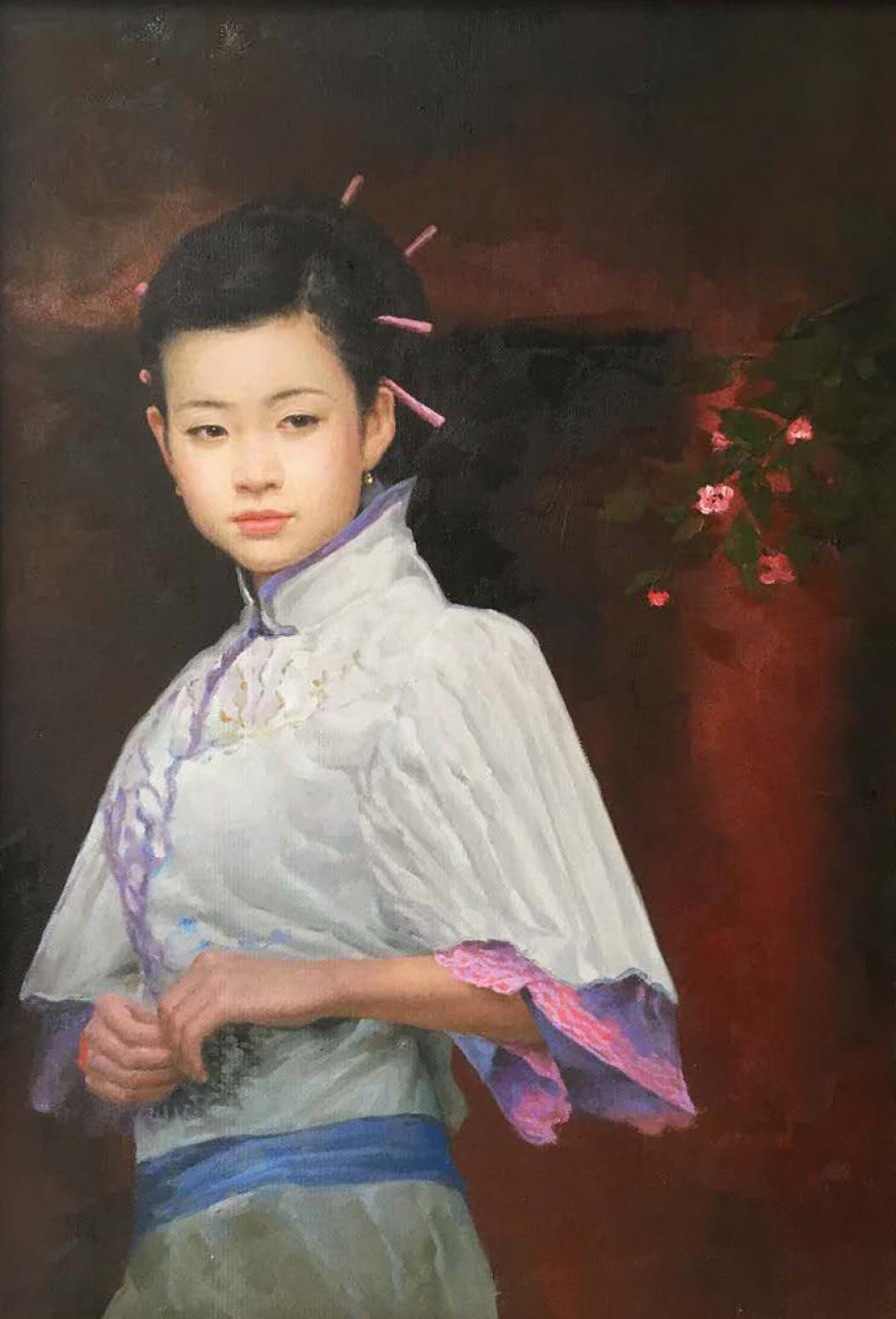 周海波油畫作品《【墻外】作者周海波》【圖0】