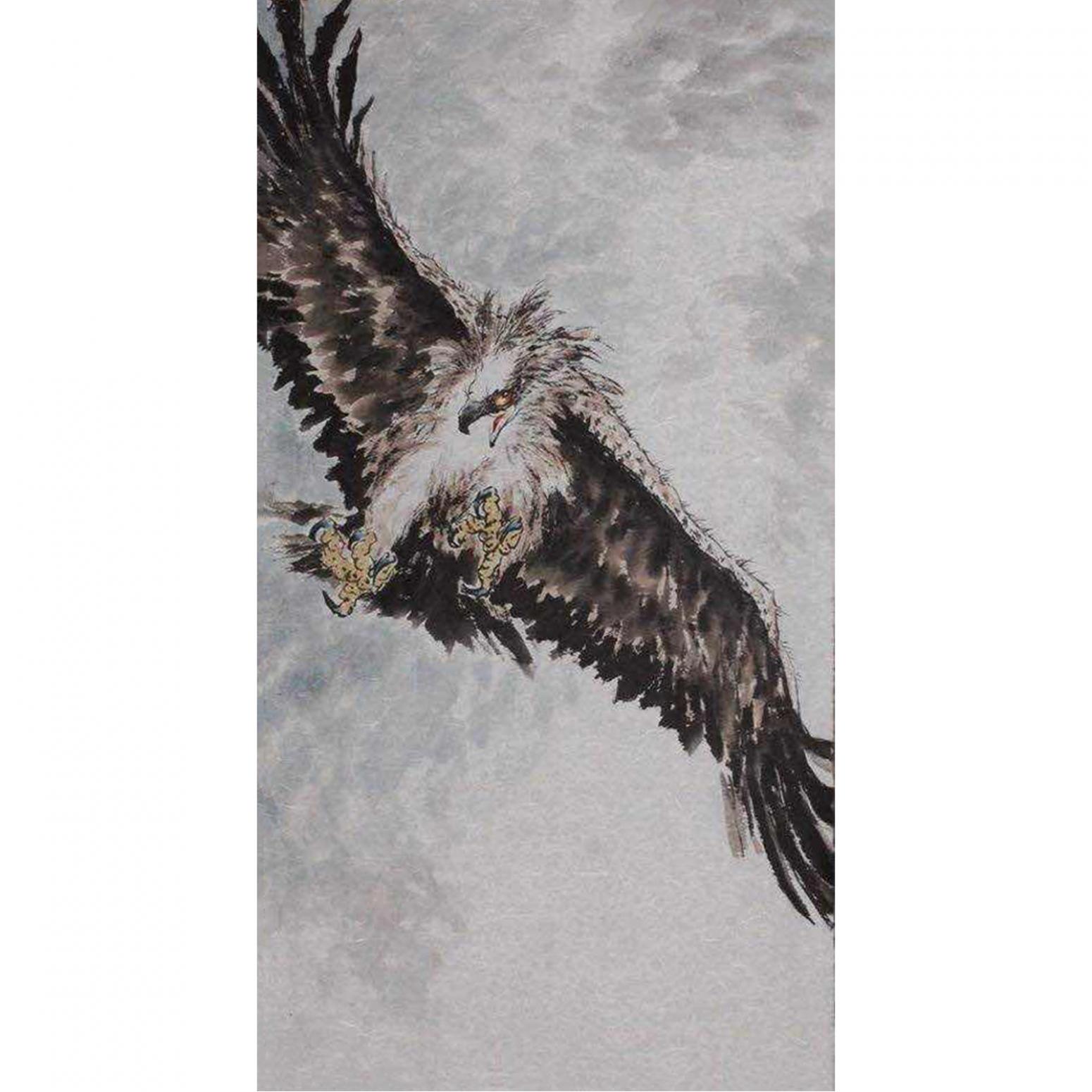 王貴燁國畫作品《【大展宏圖】作者王貴燁》