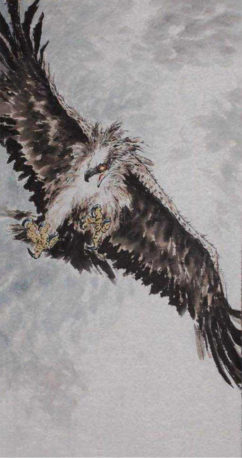 王貴燁國畫作品《【大展宏圖】作者王貴燁》【圖0】