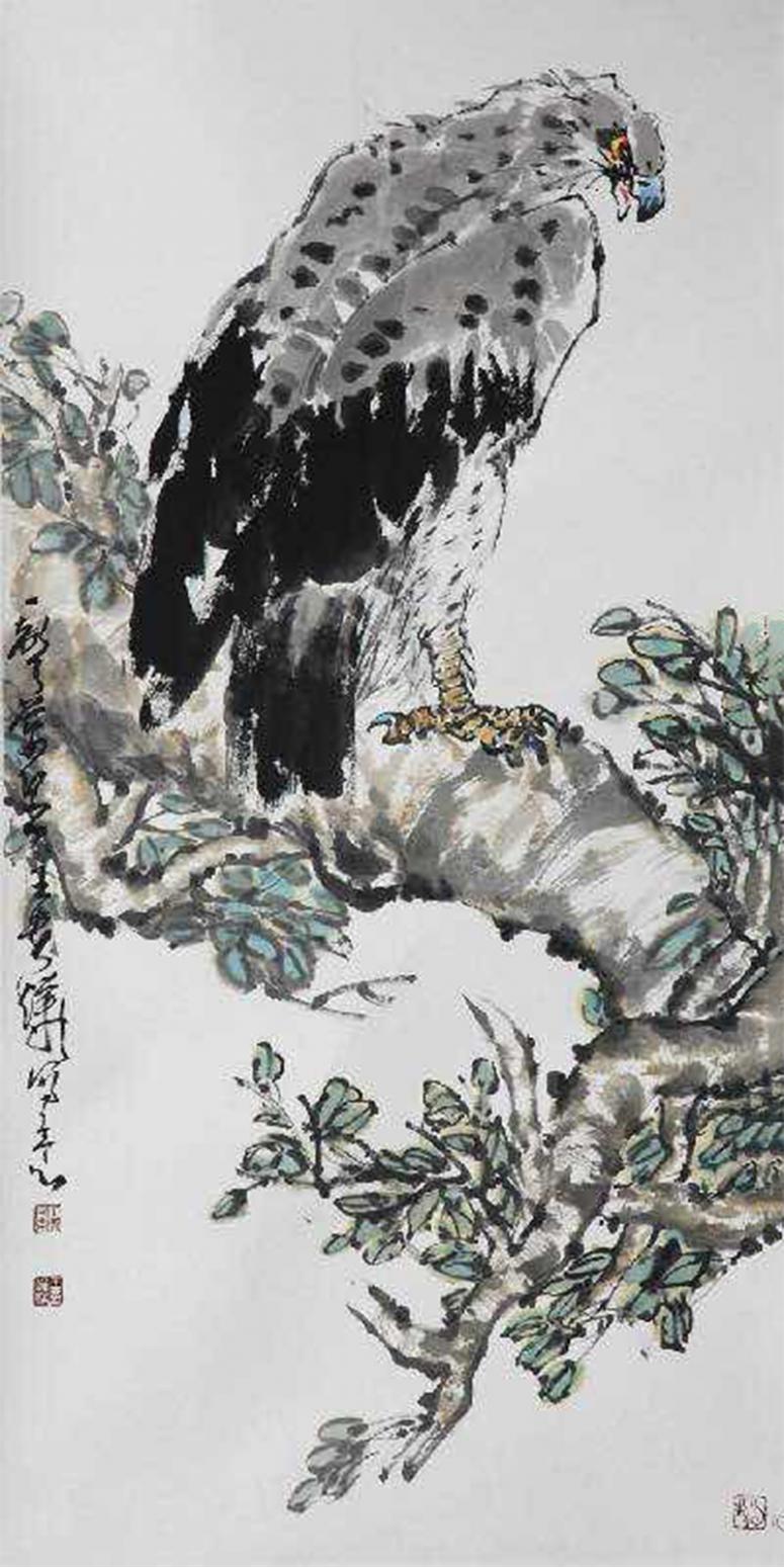 王貴燁國(guó)畫作品《【雄風(fēng)】作者王貴燁》【圖0】