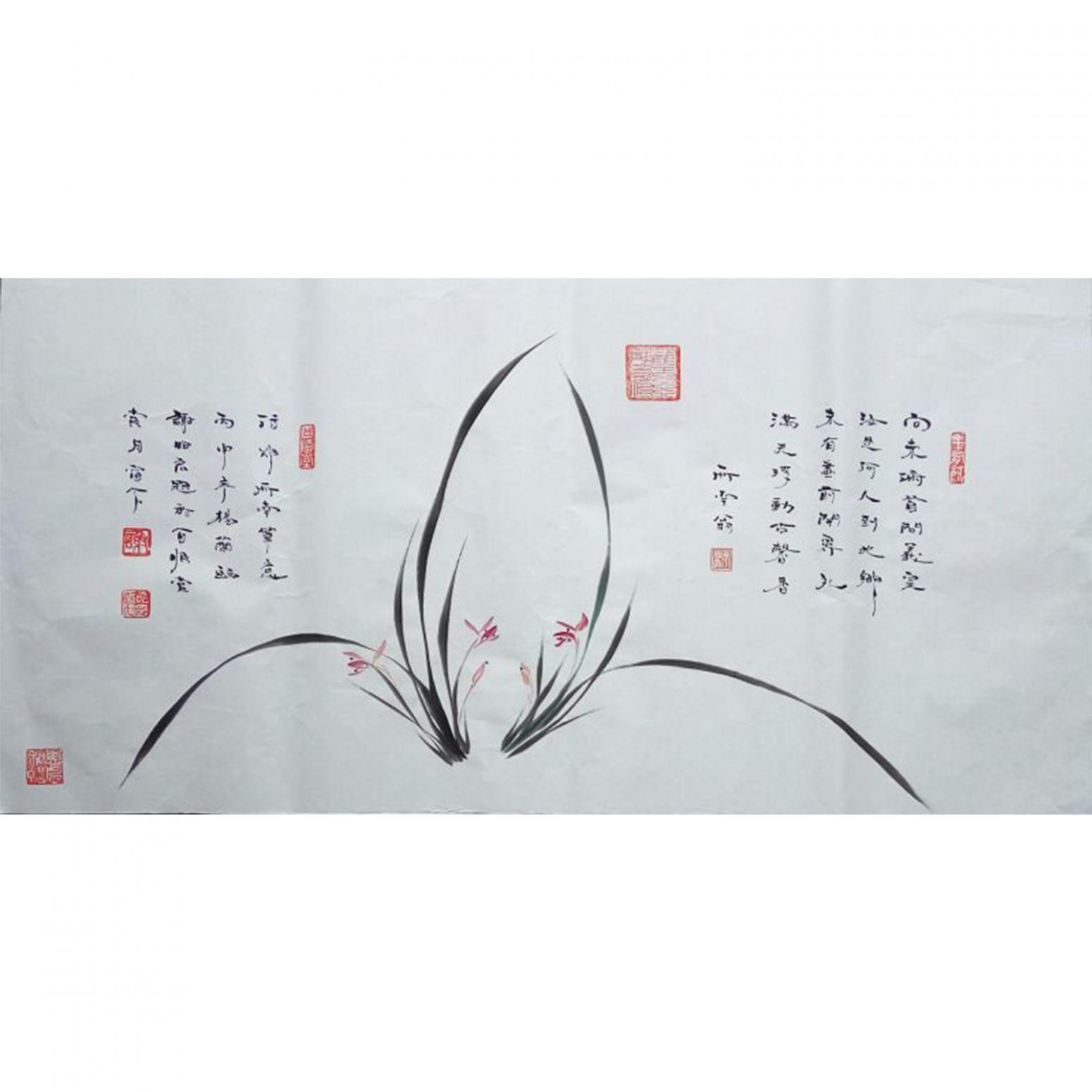 謝昭宏國畫作品《【購買謝昭宏一帆風(fēng)順可贈蘭花圖】作者謝昭宏》