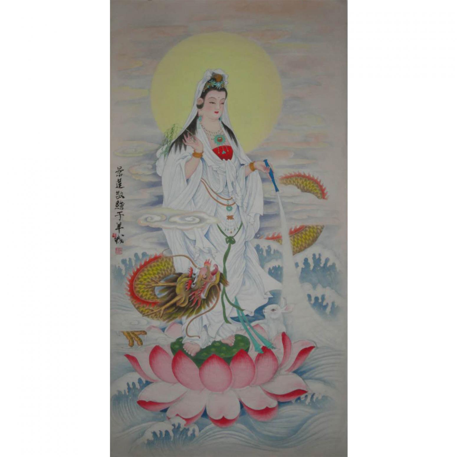 徐景蓮國(guó)畫作品《【普度】作者徐景蓮》