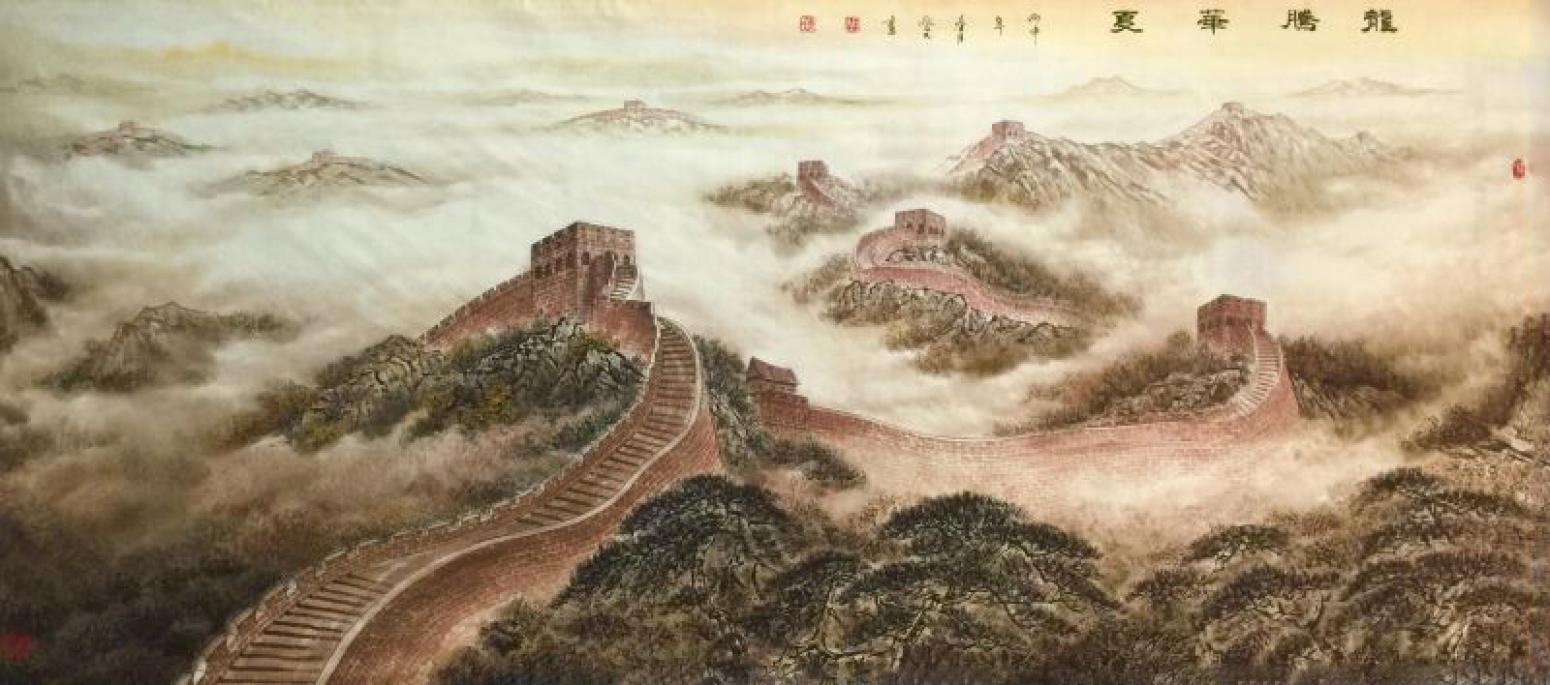 胡愛(ài)民國(guó)畫(huà)作品《【山水】作者胡愛(ài)民(可定制)》【圖0】