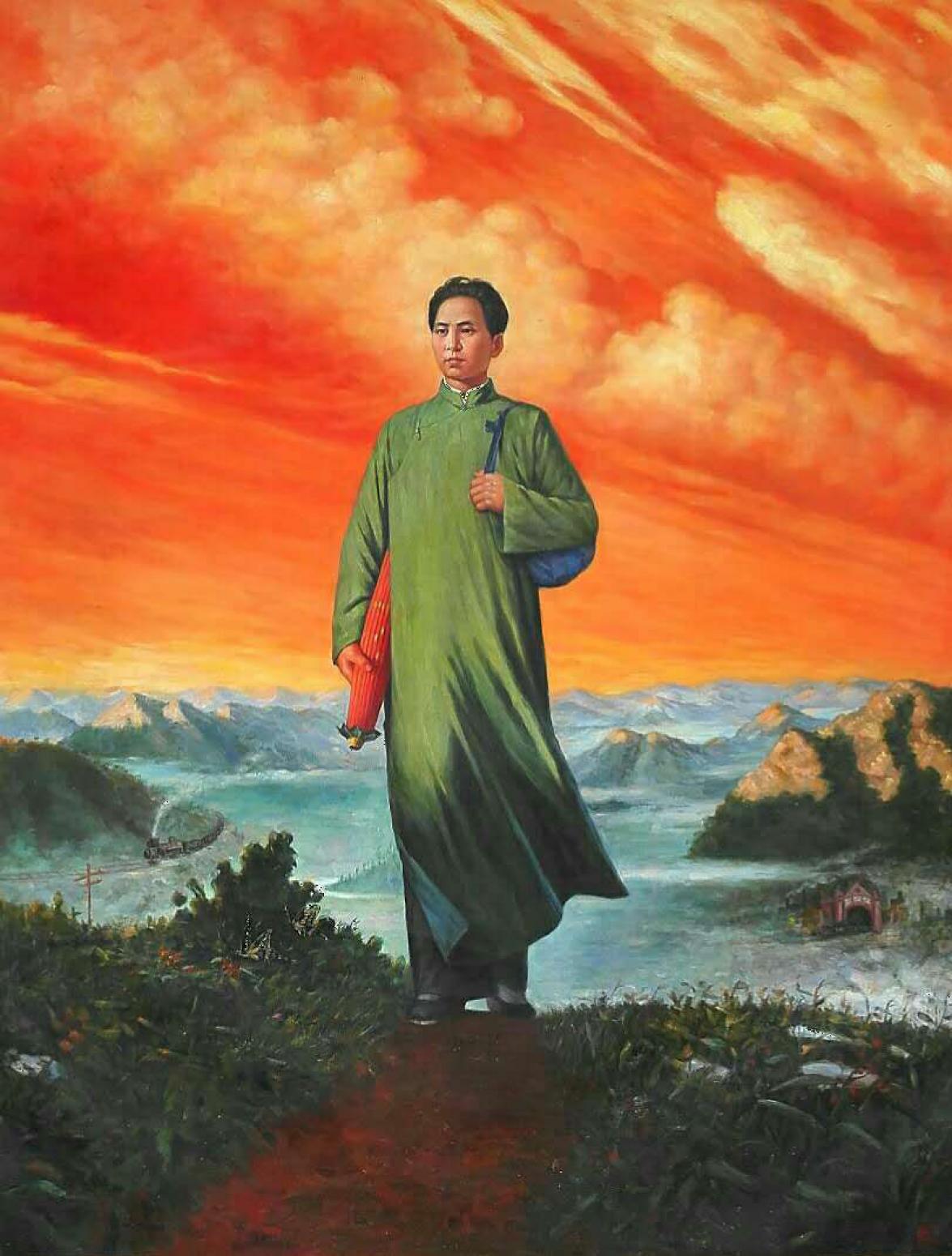 張恒久油畫作品《紅色恒久》