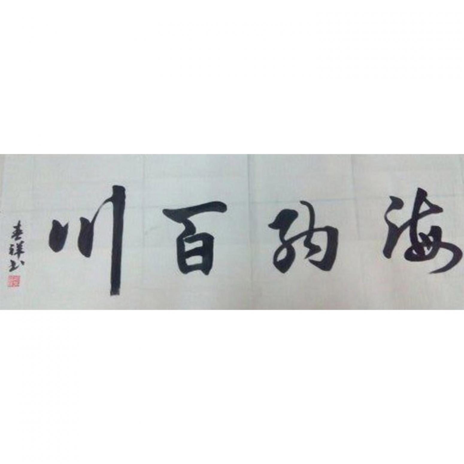 胡春祥書法作品《【海納百川】作者胡春祥》