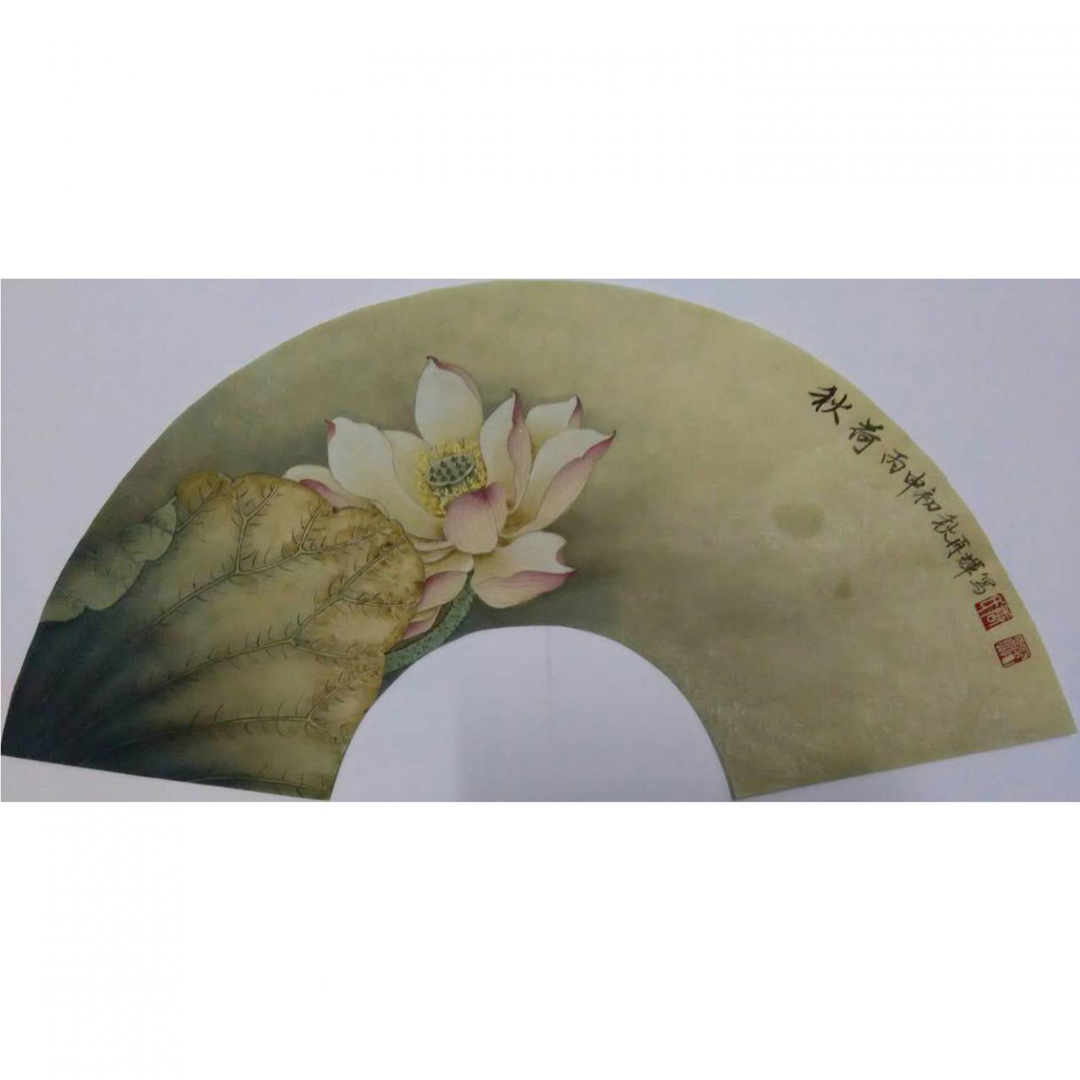 唐再輝國畫作品《【秋荷】作者唐再輝》