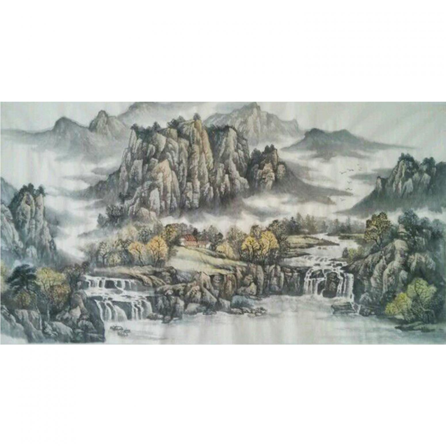 王功國(guó)畫作品《【山水2】作者王功》