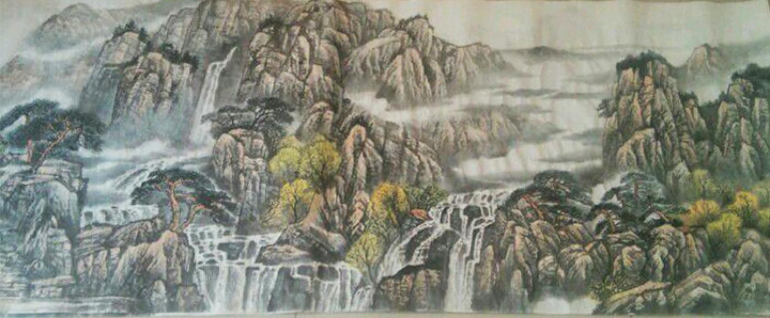 王功國(guó)畫(huà)作品《【山水7】作者王功》【圖0】