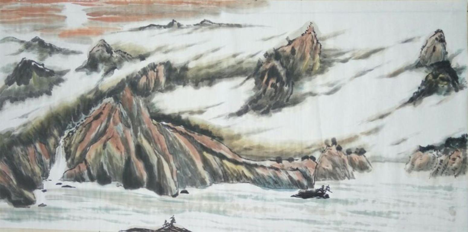 章榮康國(guó)畫作品《【山水7】作者章榮康》【圖0】